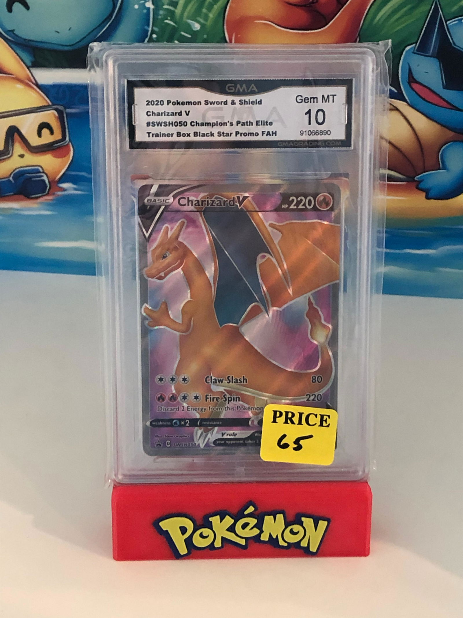 Charizard V Black Star Promo GMA 10 (1 of 1)