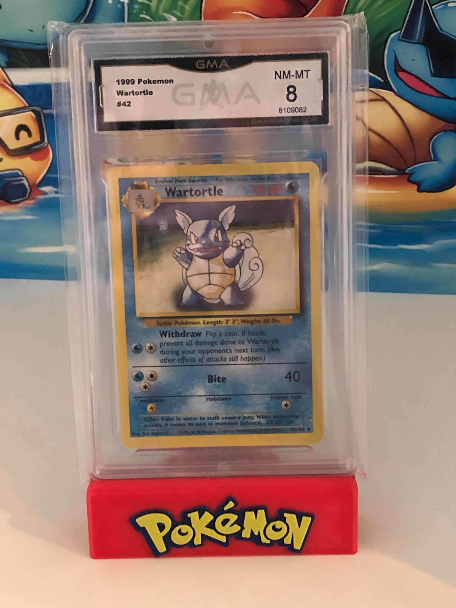 Base Set Wartortle GMA 8 (1 of 1)