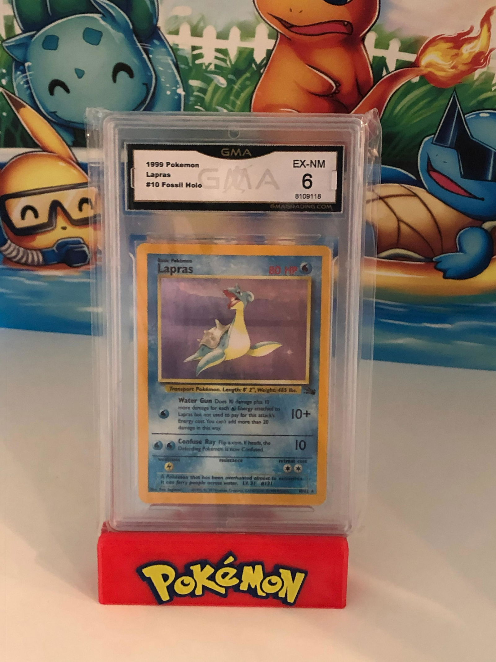 Fossil Set Lapras Holo GMA 6 (1 of 1)