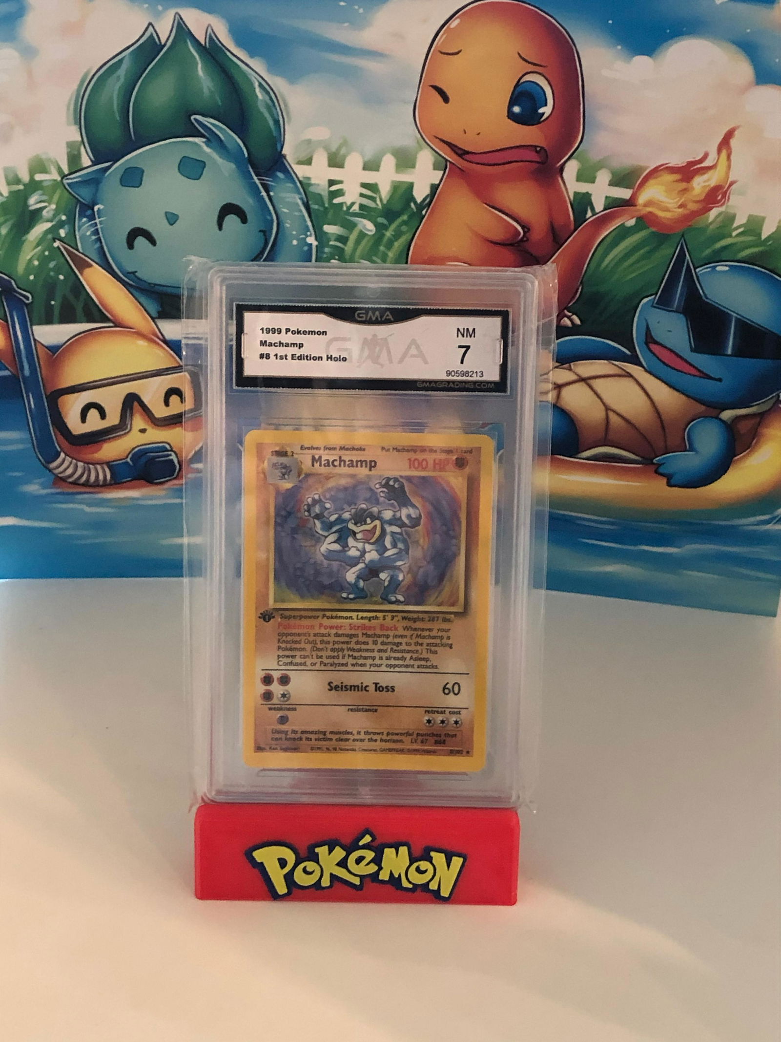 1st Edition Machamp Holo GMA 7 (1 of 1)