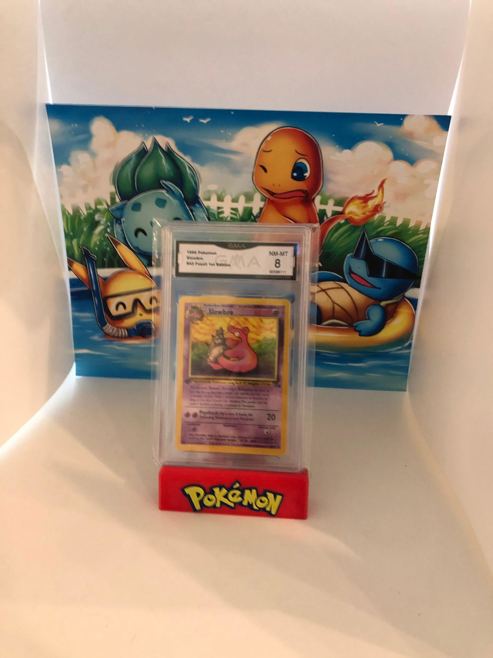 1st Edition Fossil Slowbro GMA 8 (1 of 1)