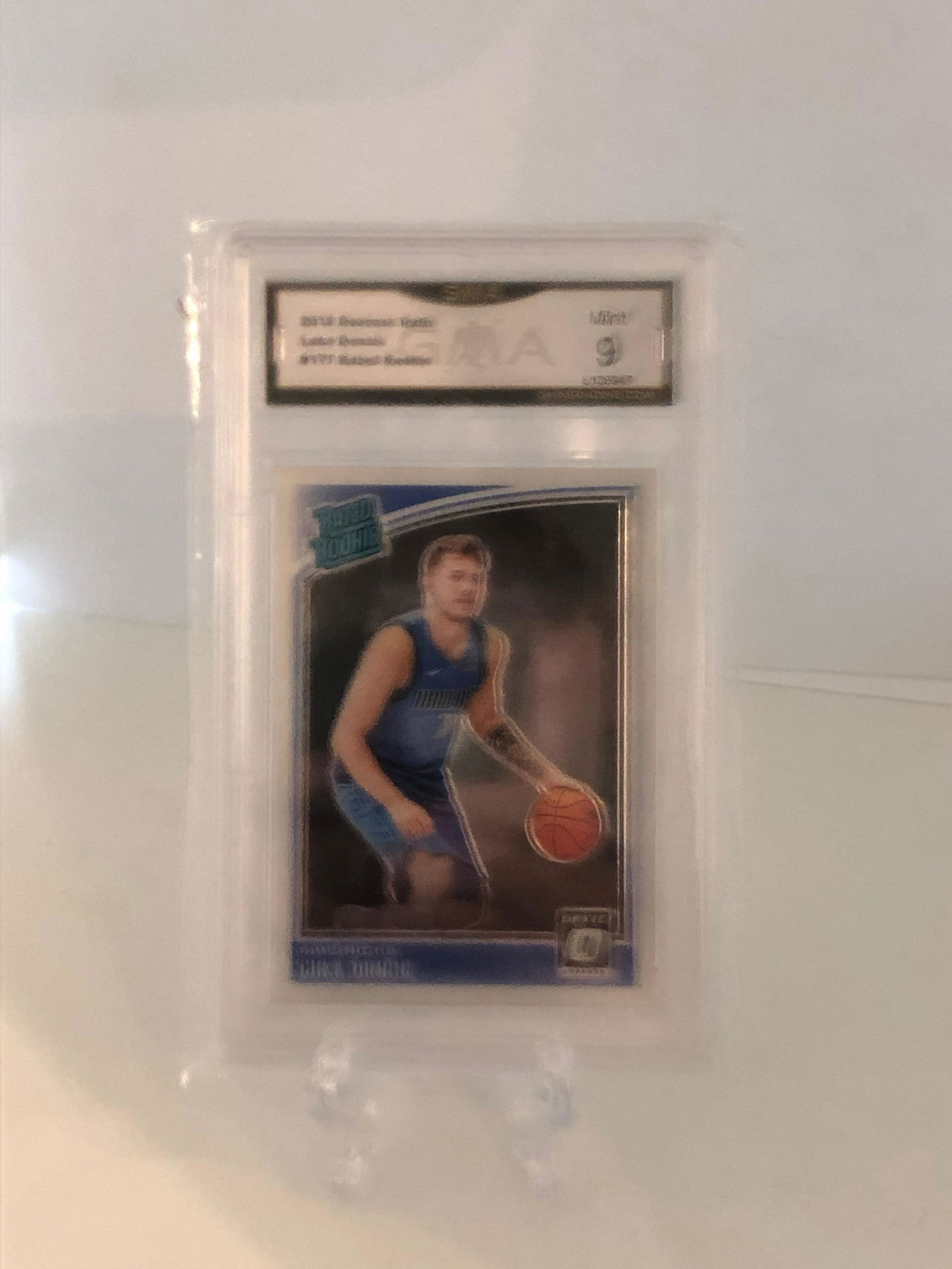 Luka Doncic Donruss Optic Rated Rookie GMA 9 (1 of 1)