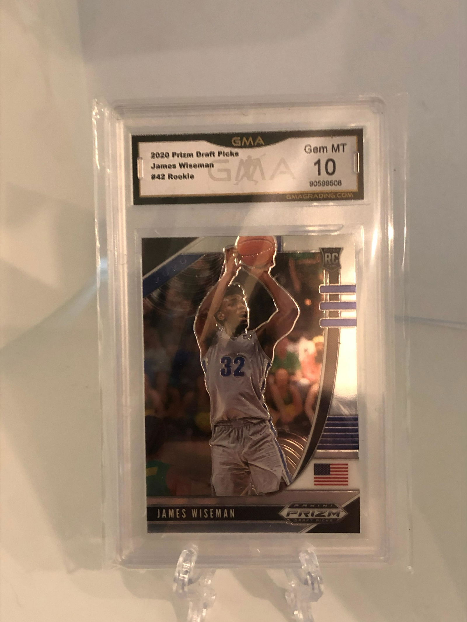 James Wiseman Prizm Draft Picks GMA 10 (1 of 1)