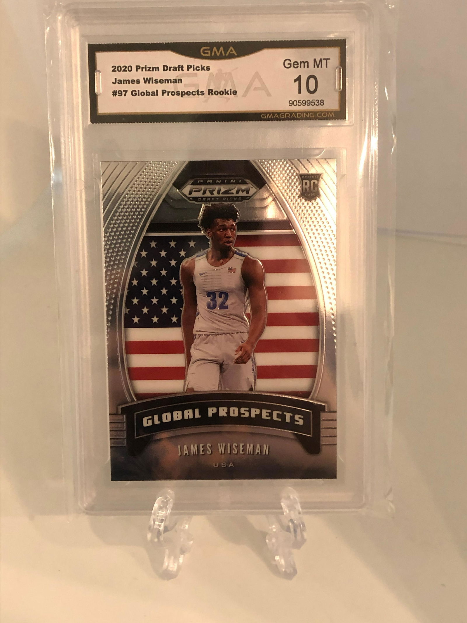 James Wiseman Global Prospects Rookie GMA 10 (1 of 1)
