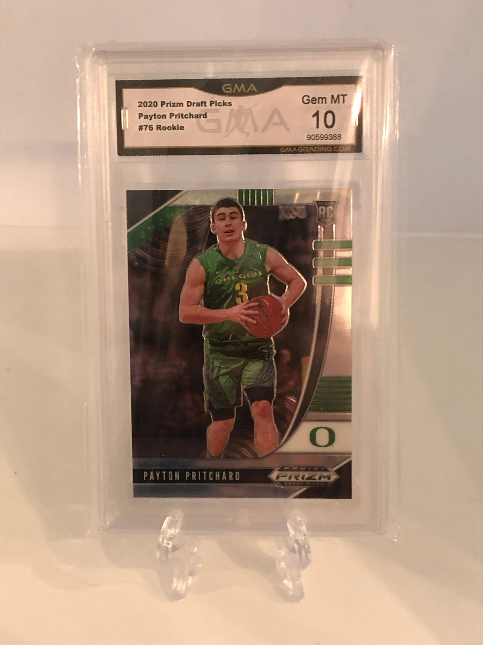 Payton Pritchard Prizm Draft Pick Rookie GMA 10 (1 of 1)