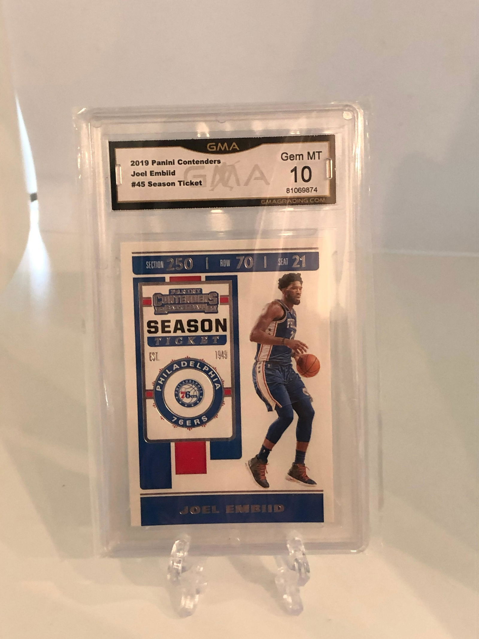 Joel Embiid Panini Contenders GMA 10 (1 of 1)