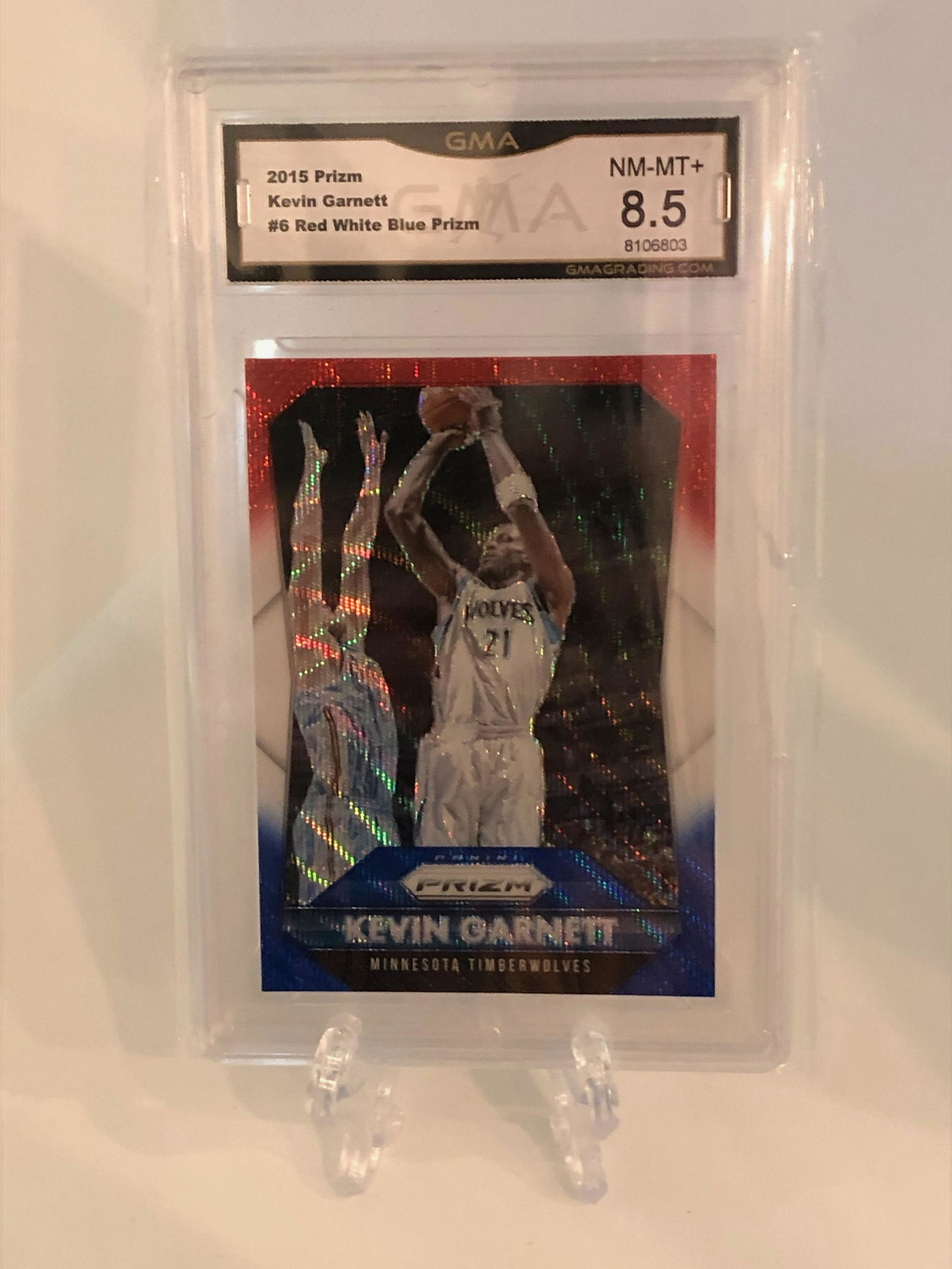 Kevin Garnett Red/White/Blue Prizm GMA 8.5 (1 of 1)