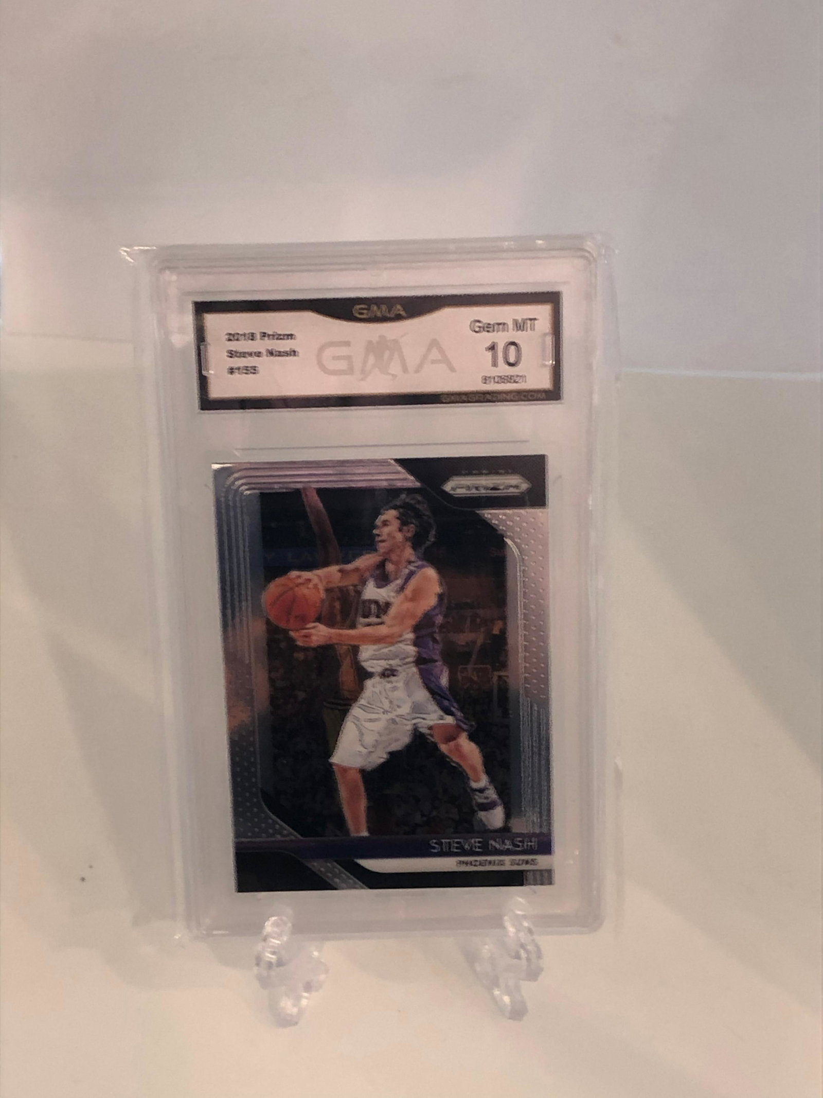 Steve Nash Prizm GMA 10: GMA Graded Basketball Card