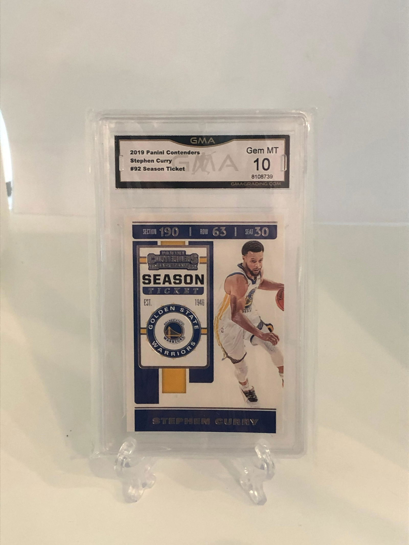 Stephen Curry Panini Contenders GMA 10 (1 of 1)