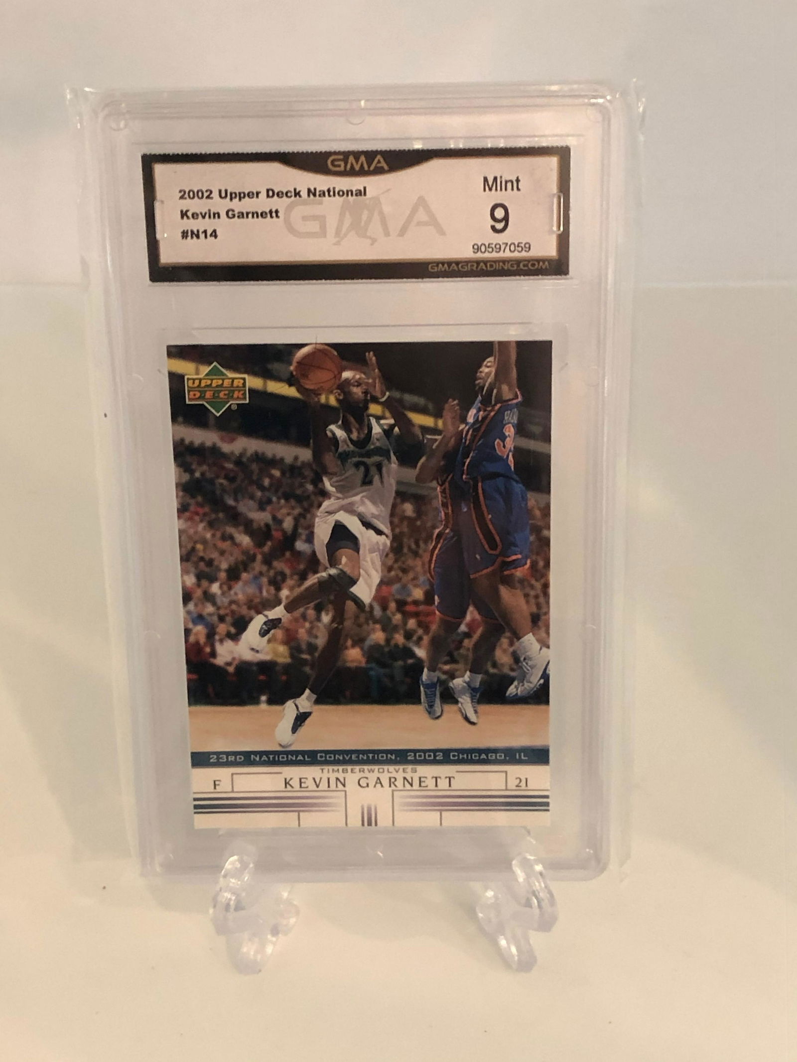 Kevin Garnett Upper Deck Basketball Card GMA 9 (1 of 1)
