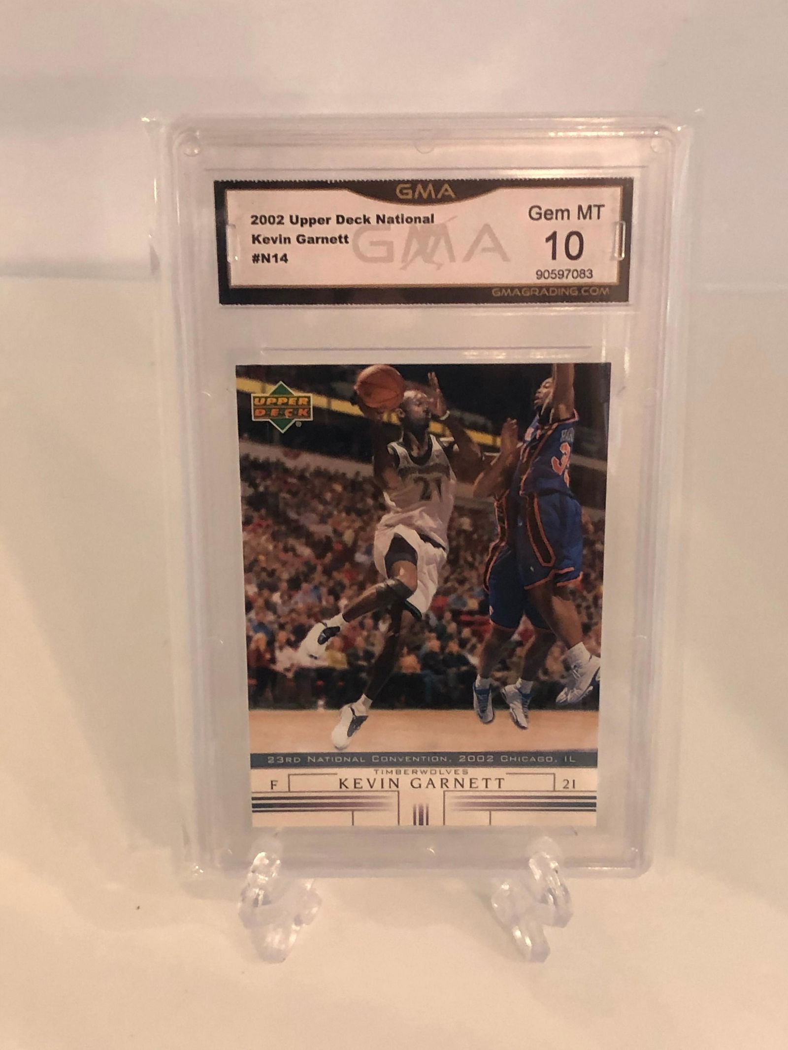 Kevin Garnett Upper Deck Basketball Card GMA 10 (1 of 1)
