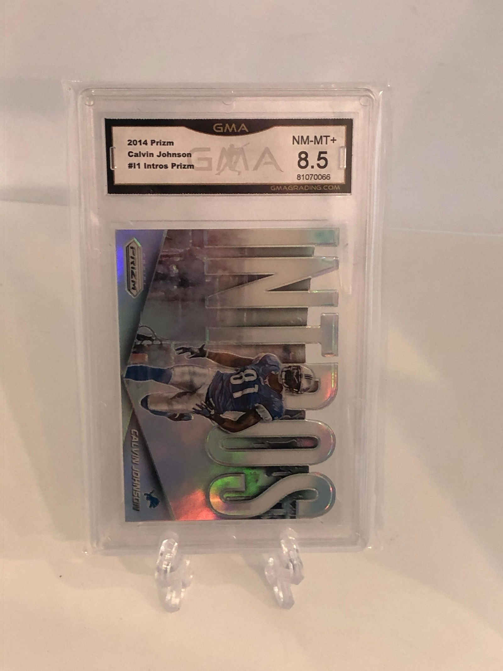 Calvin Johnson Intros Prizm GMA 8.5 (1 of 1)