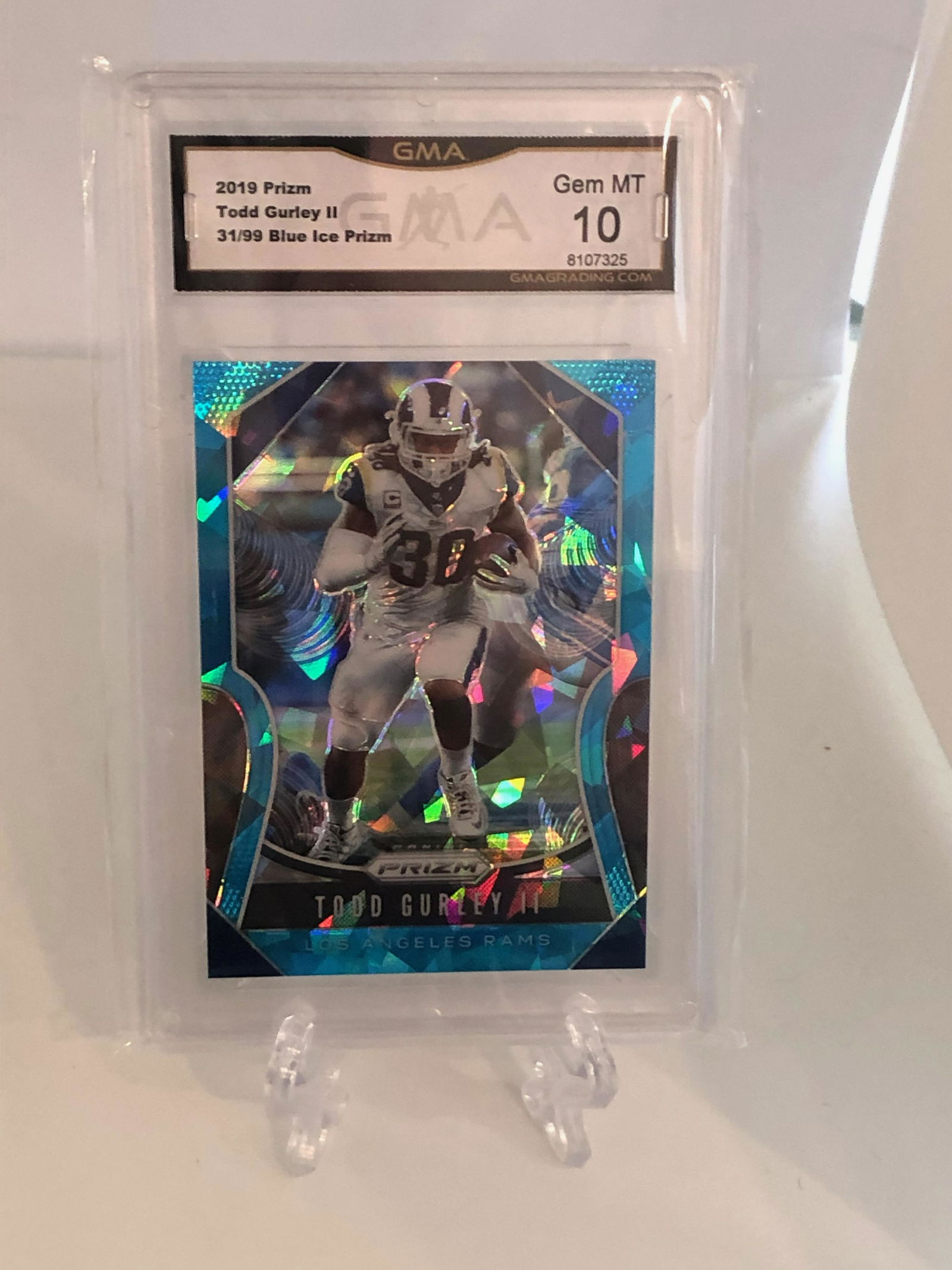 Todd Gurley Blue Ice Prizm GMA 10 (31 of 99) (1 of 1)