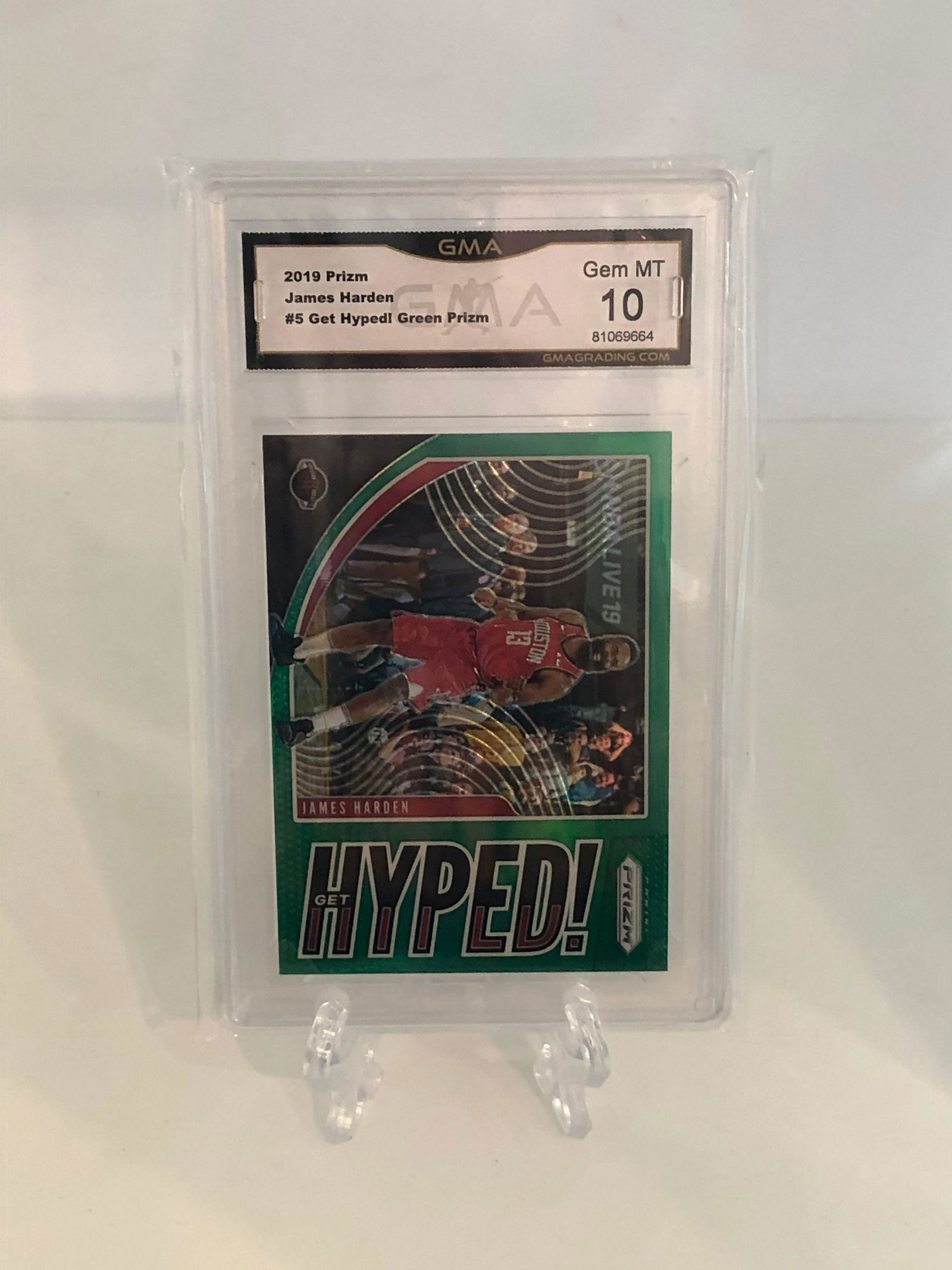 James Harden Get Hype Green Prizm GMA 10 (1 of 1)