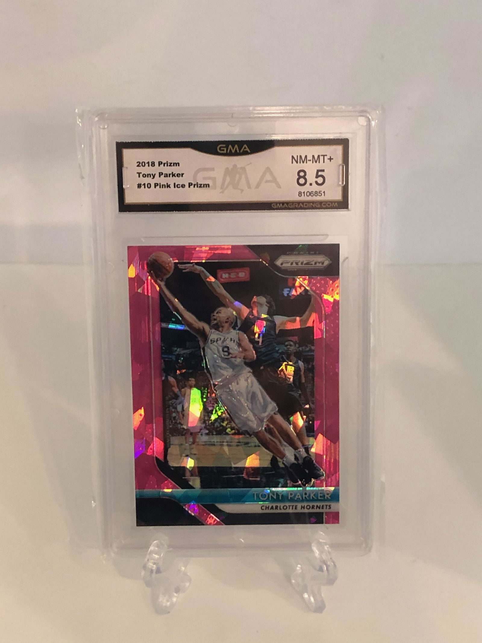 Tony Parker Pink Ice Prizm GMA 8.5 (1 of 1)