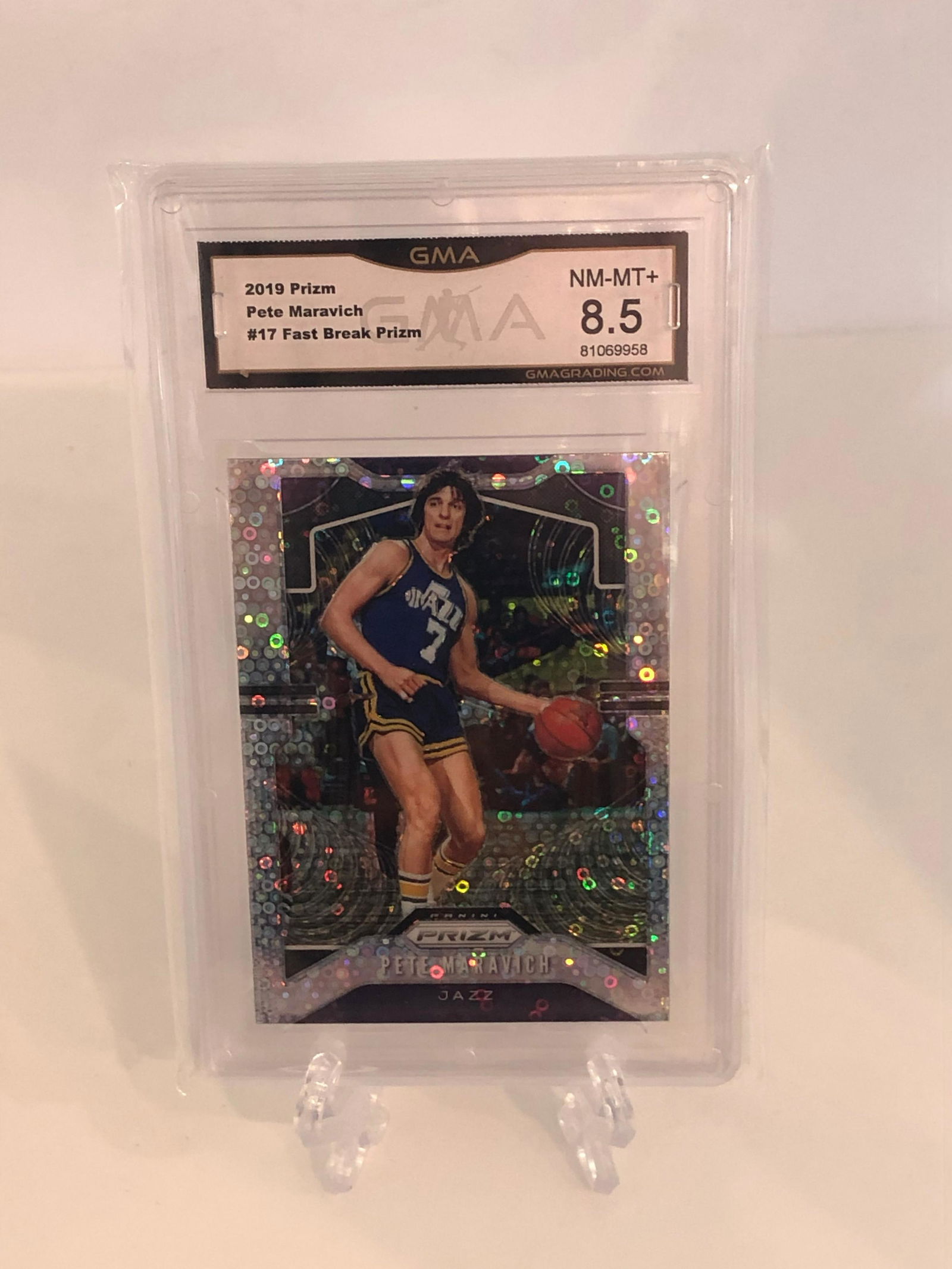 Pete Maravich Fast Break Prizm GMA 8.5 (1 of 1)
