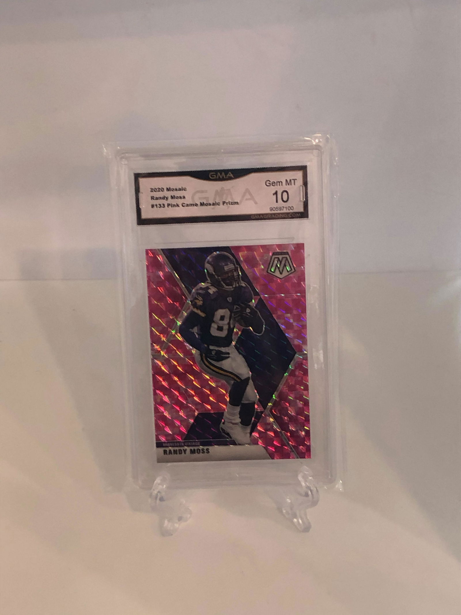 Randy Moss Pink Camo Mosaic GMA 10 (1 of 1)