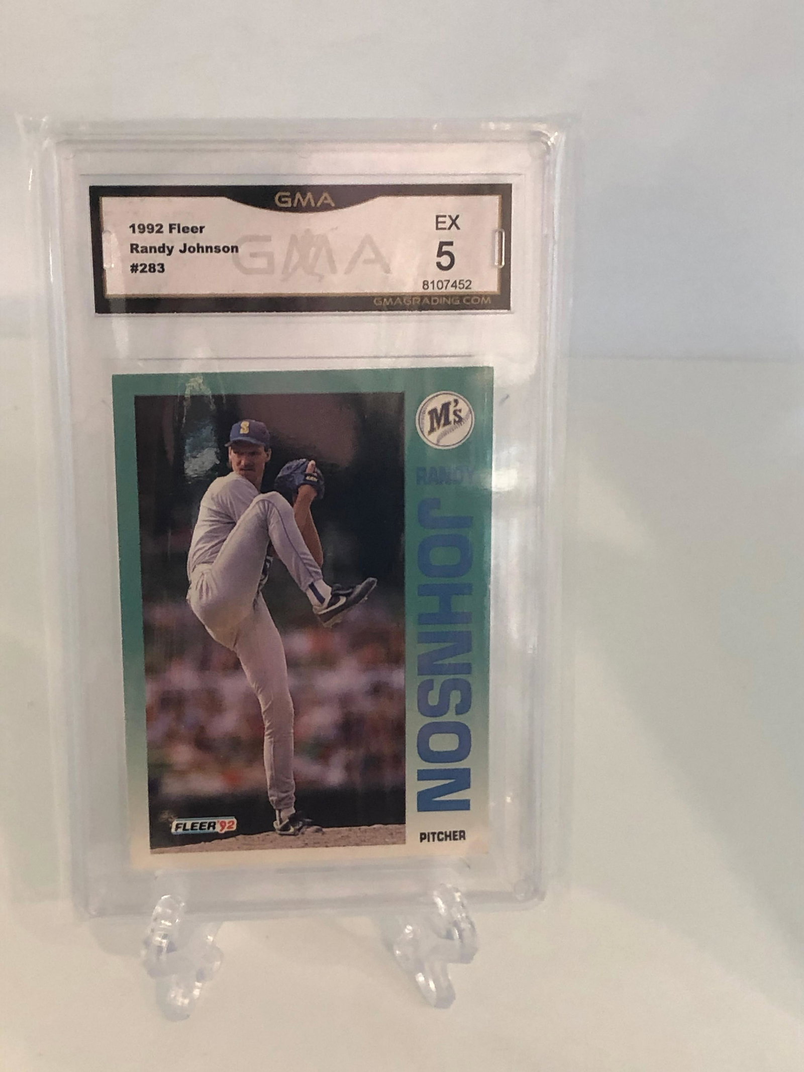 Randy Johnson Fleer GMA 5: GMA Graded Baseball Card