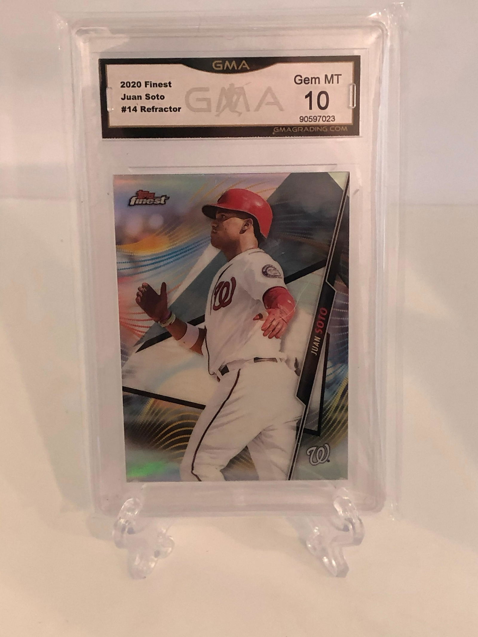 Juan Soto Topps Finest Refractor GMA 10 (1 of 1)