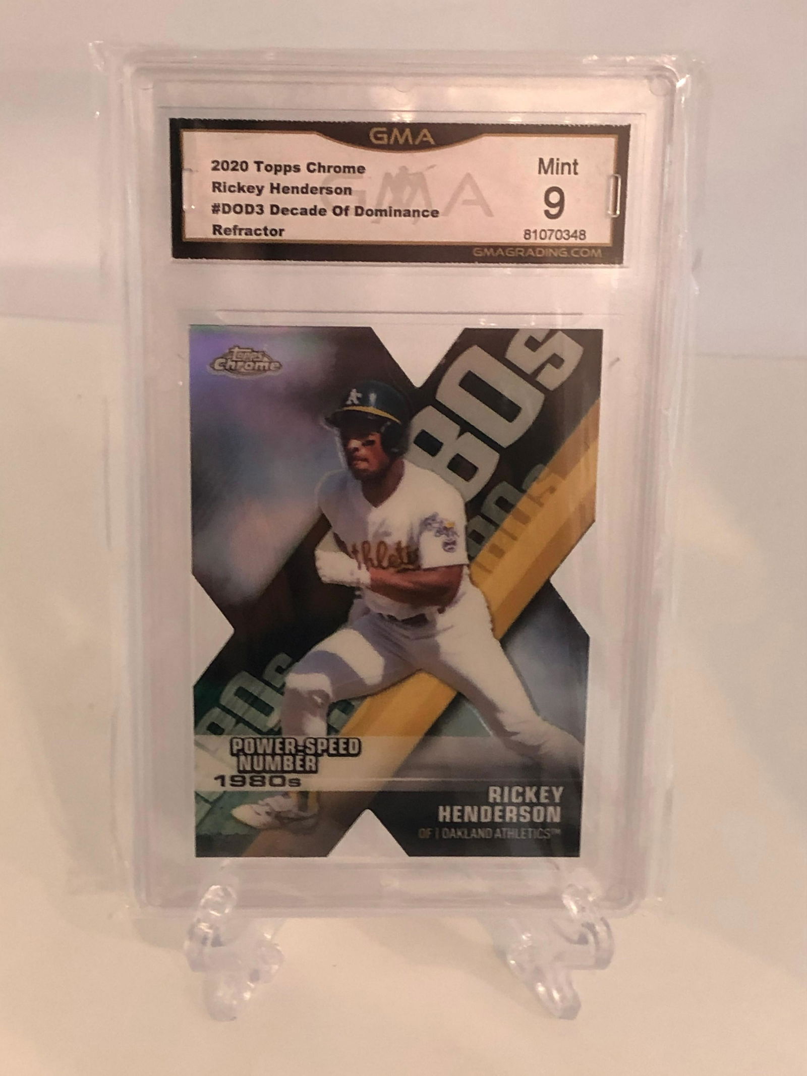 Ricky Henderson Topps Chrome Decade of Dominance GMA 9 (1 of 1)