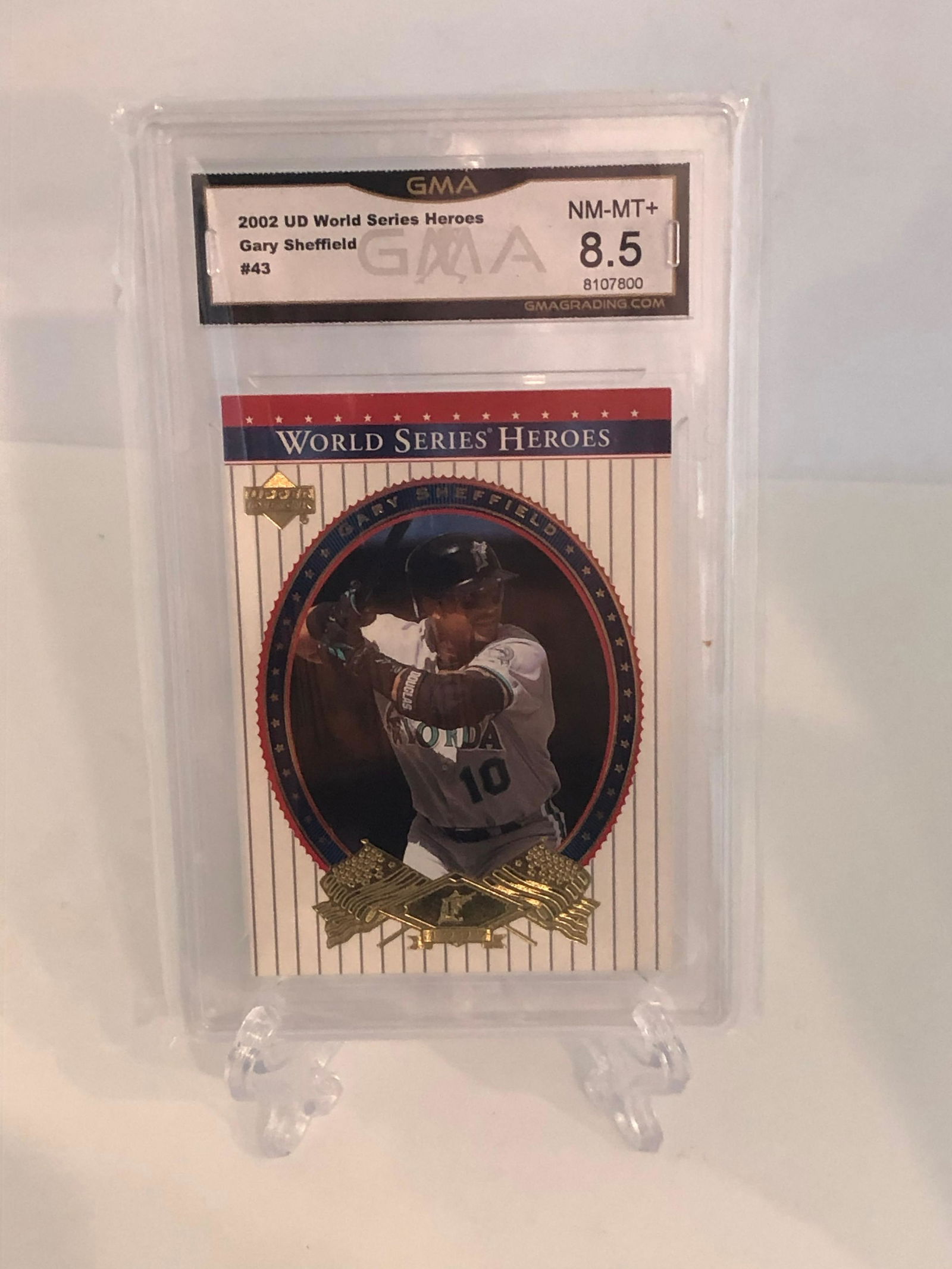 Gary Sheffield Upper Deck World Series Heroes GMA 8.5 (1 of 1)