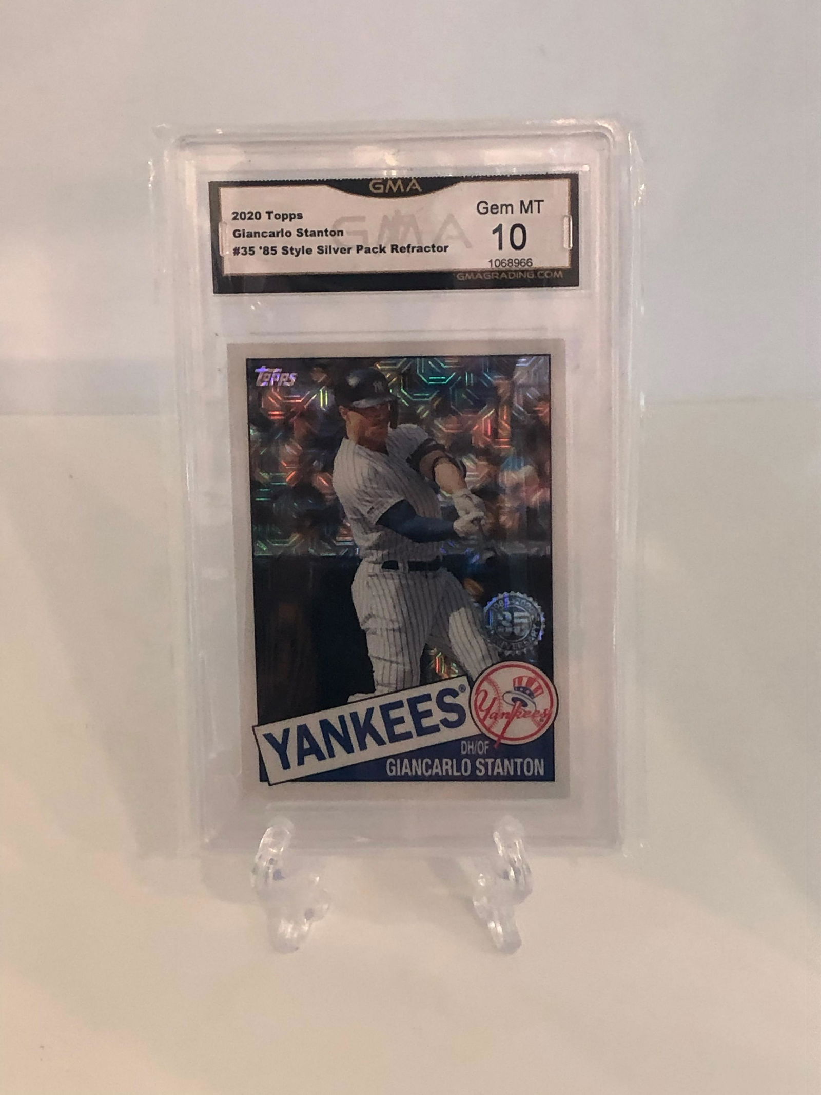 Giancarlo Stanton Topps '85 Style Silver Pack Refractor (1 of 1)