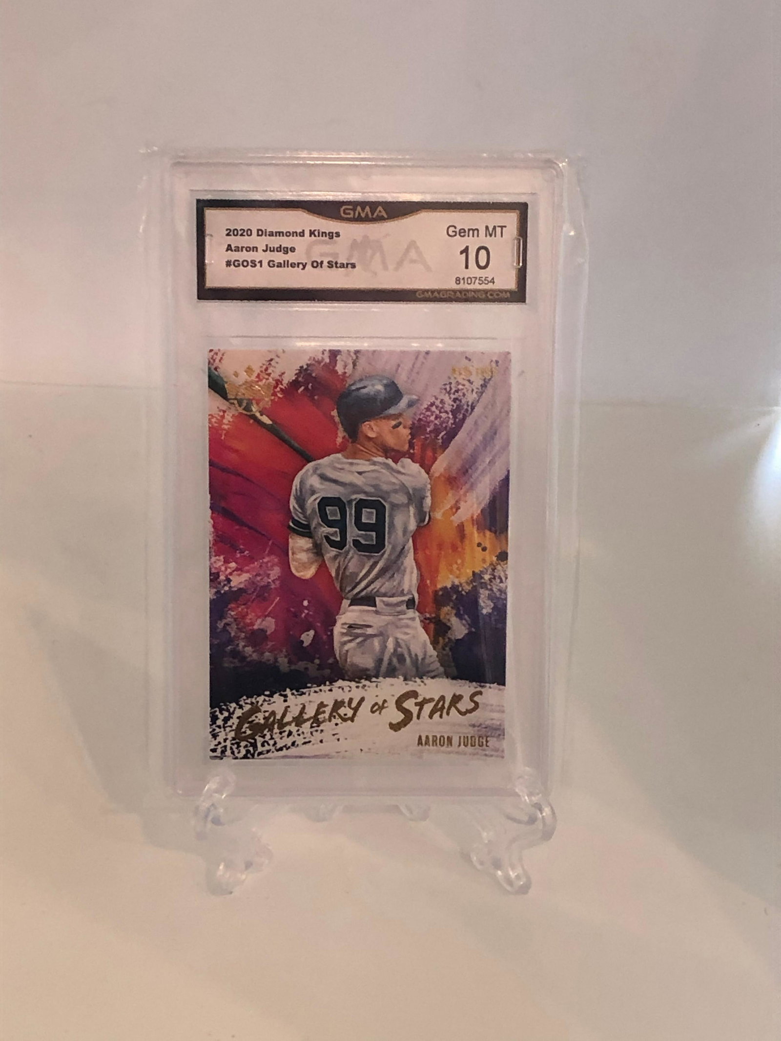 Aaron Judge Diamond Kings Gallery of Stars GMA 10: GMA Graded Baseball Card