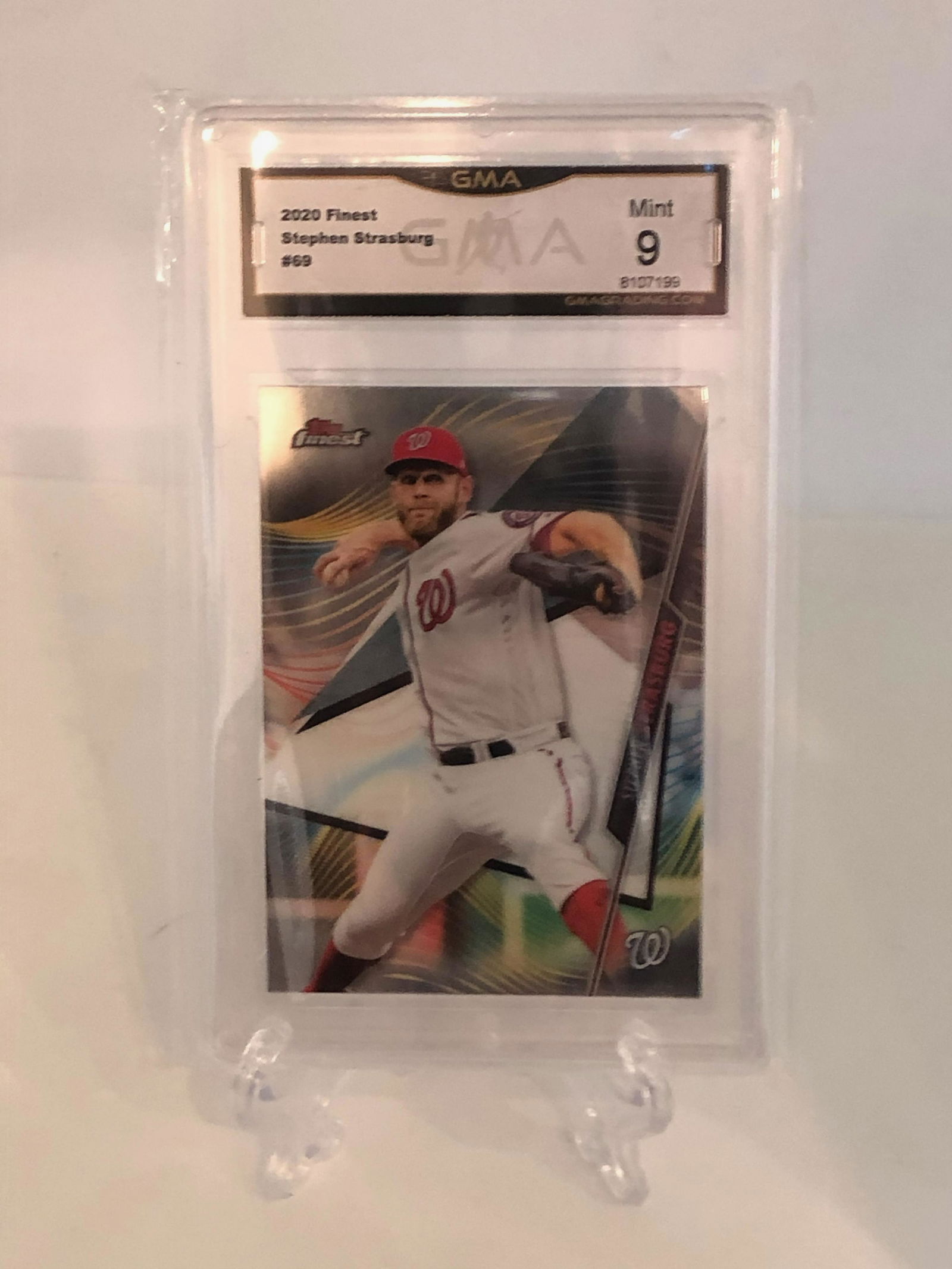 Stephen Strasburg Topps Finest GMA 9 (1 of 1)