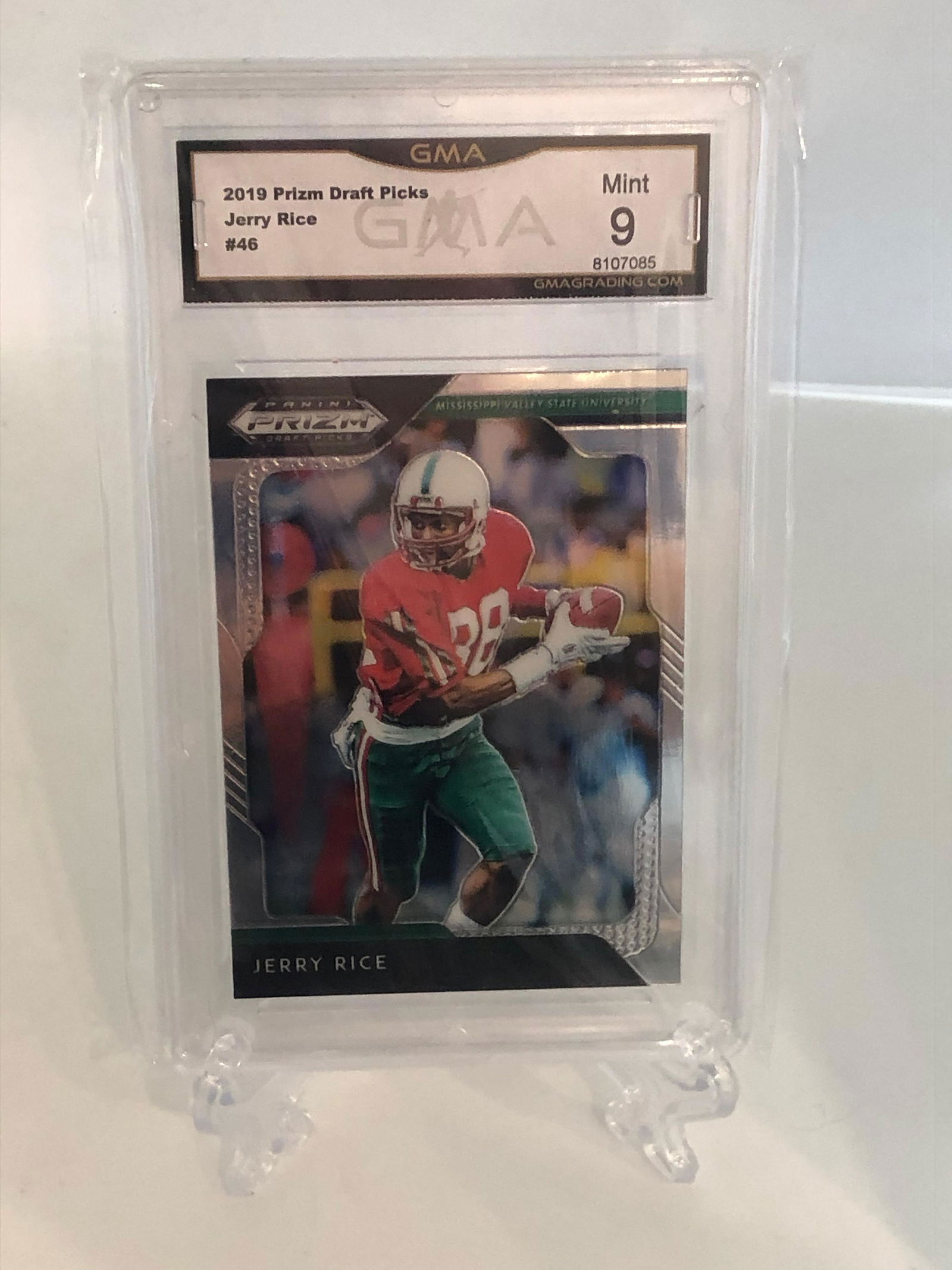 Jerry Rice Prizm Draft Picks GMA 9 (1 of 1)