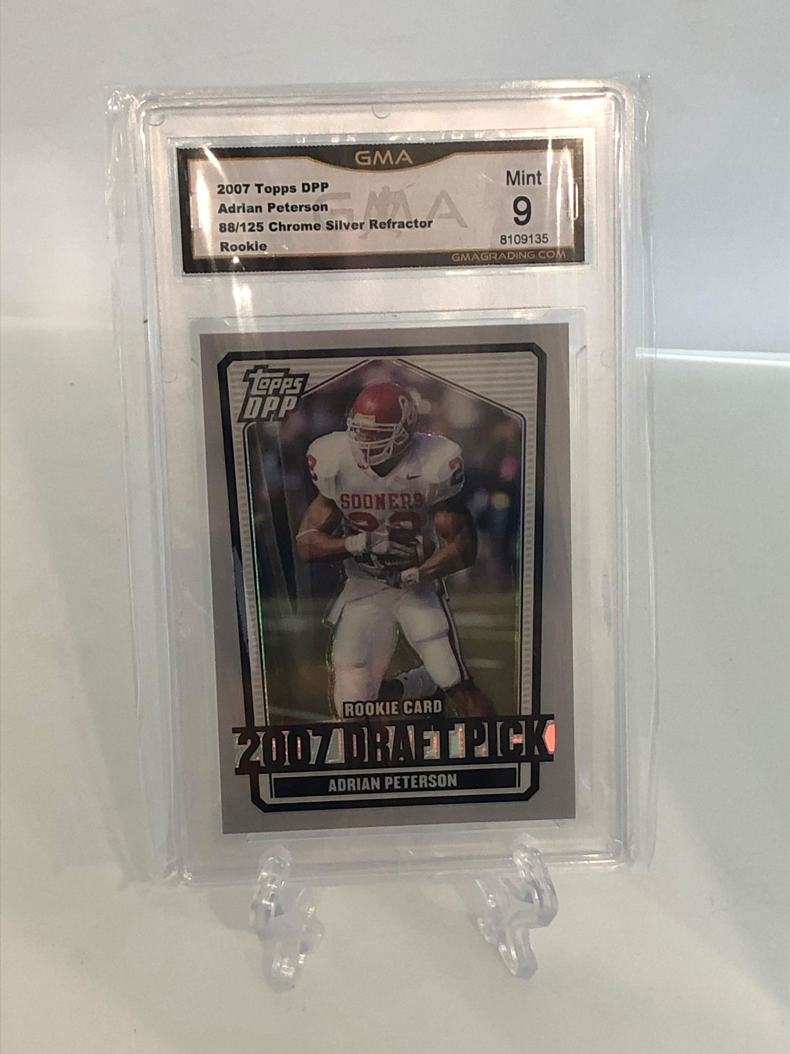 Adrian Peterson Topps Chrome Silver Refractor Rookie (1 of 1)