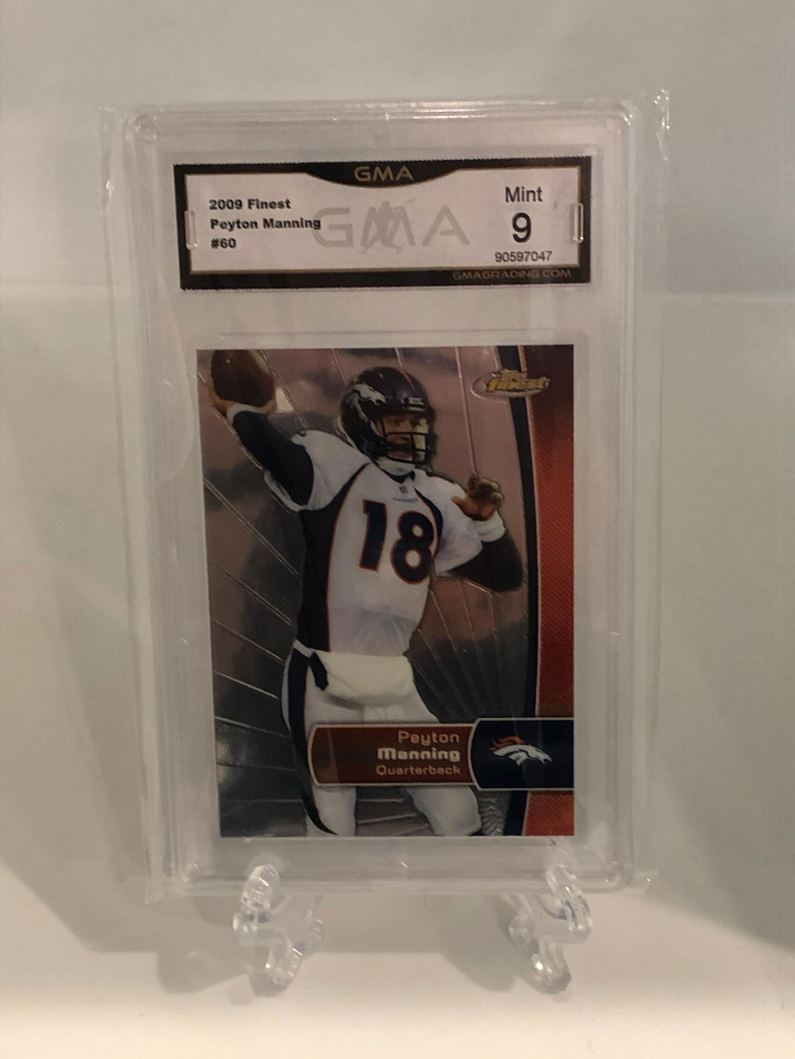 Peyton Manning Topps Finest GMA 9 (1 of 1)