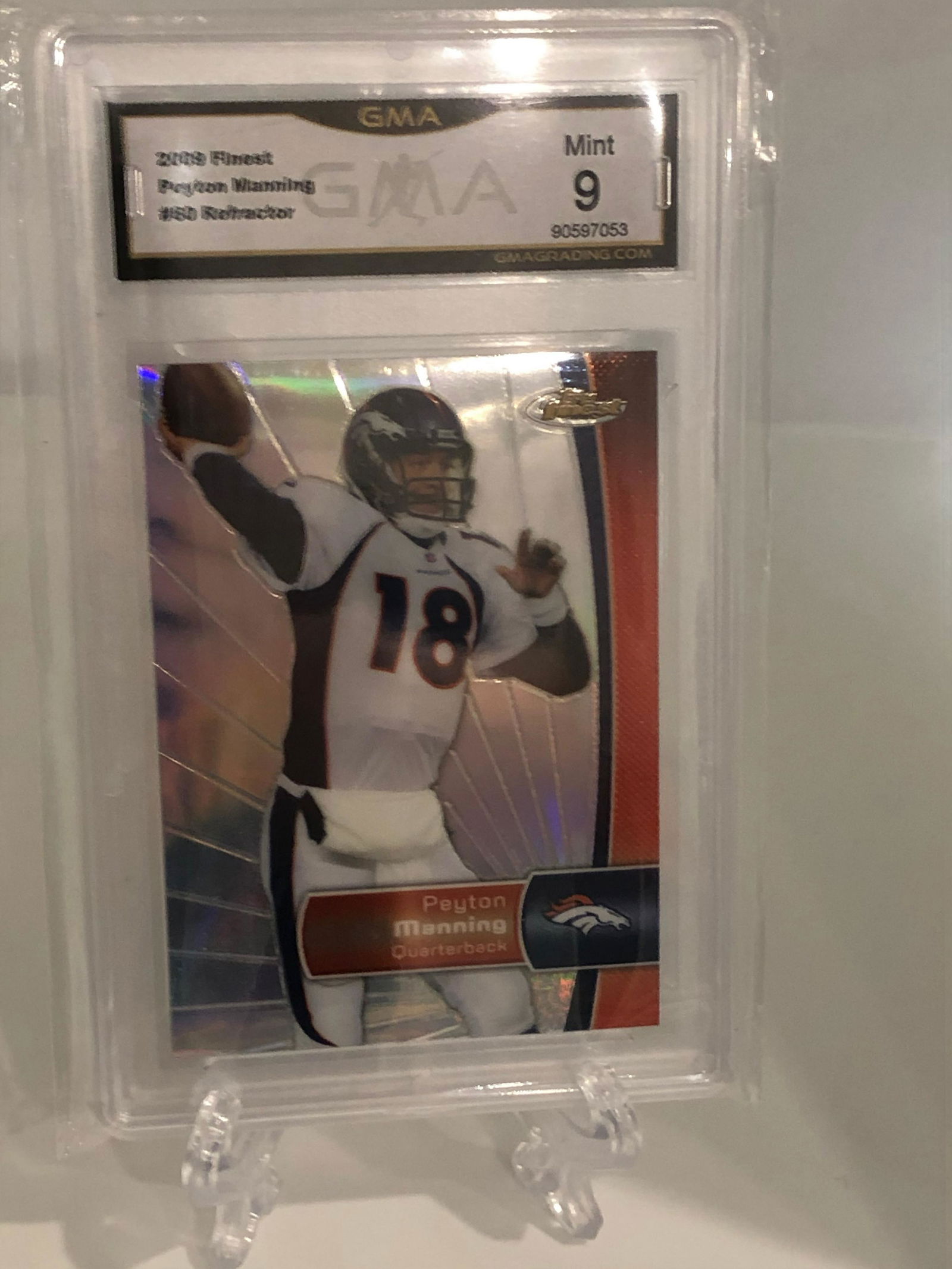 Peyton Manning Topps Finest GMA 9 (1 of 1)