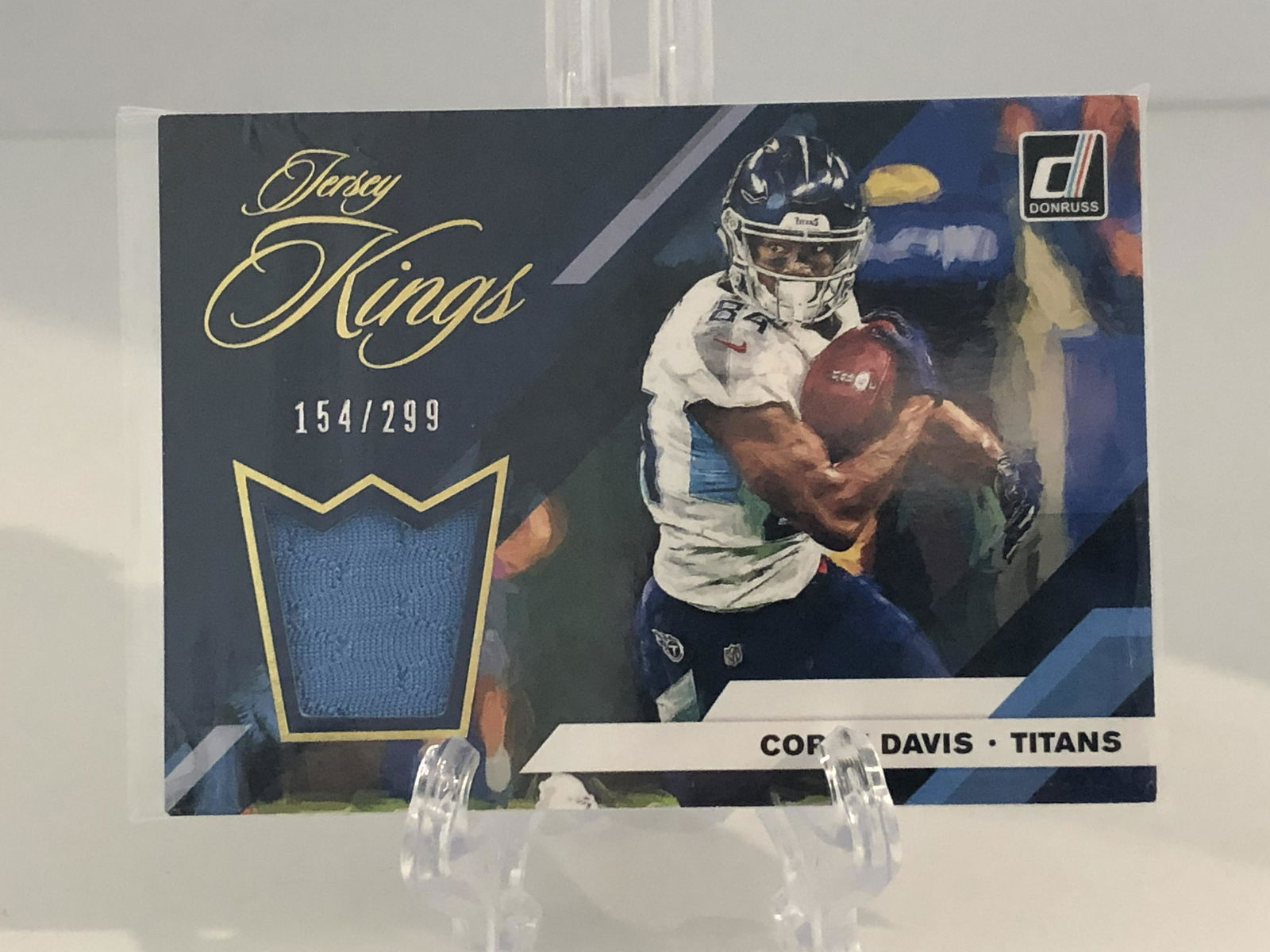 Corey Davis Jersey Kings Relic Football Card (154 of (1 of 1)