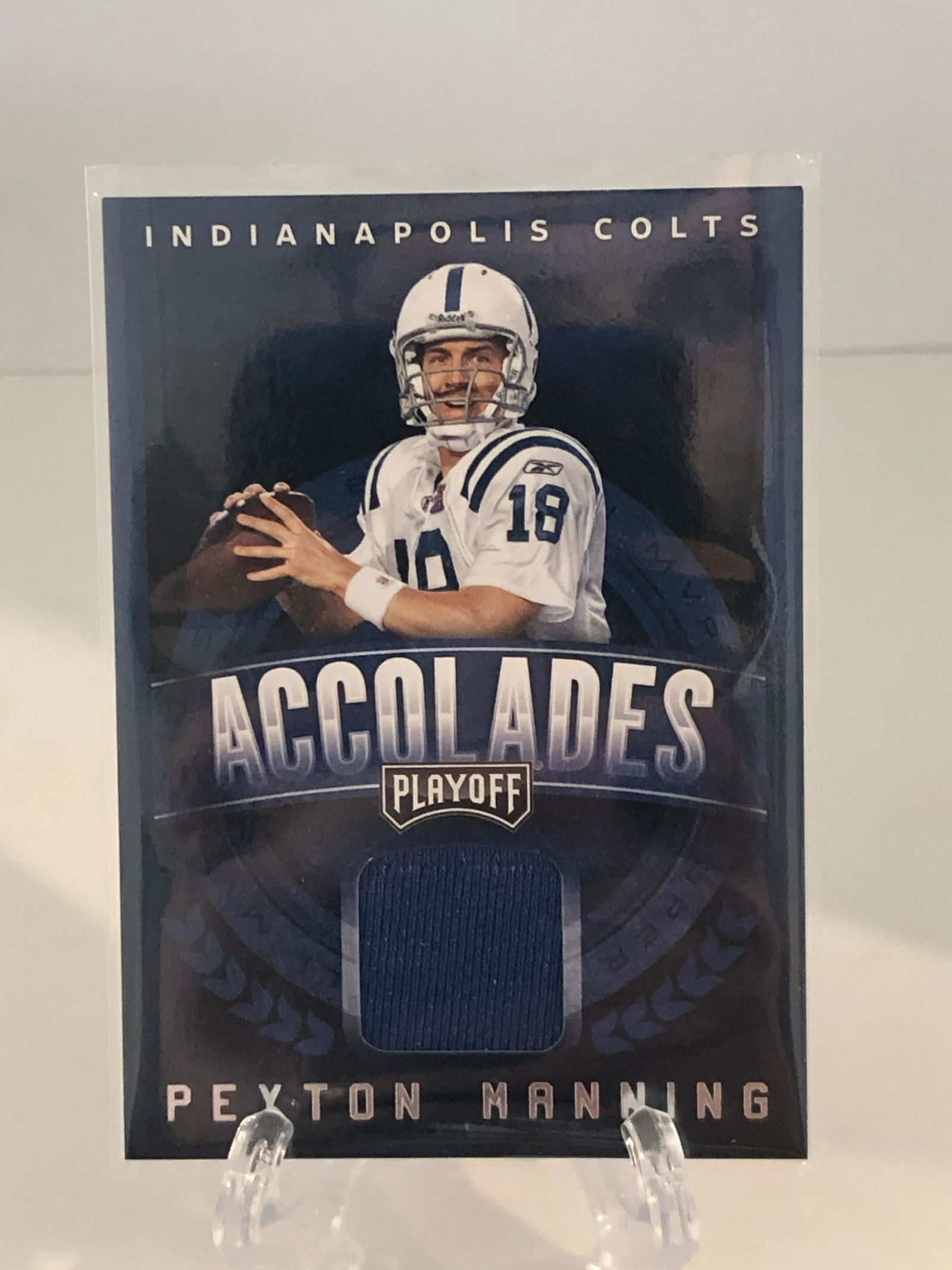 Peyton Manning Jersey Relic Football Card (1 of 1)