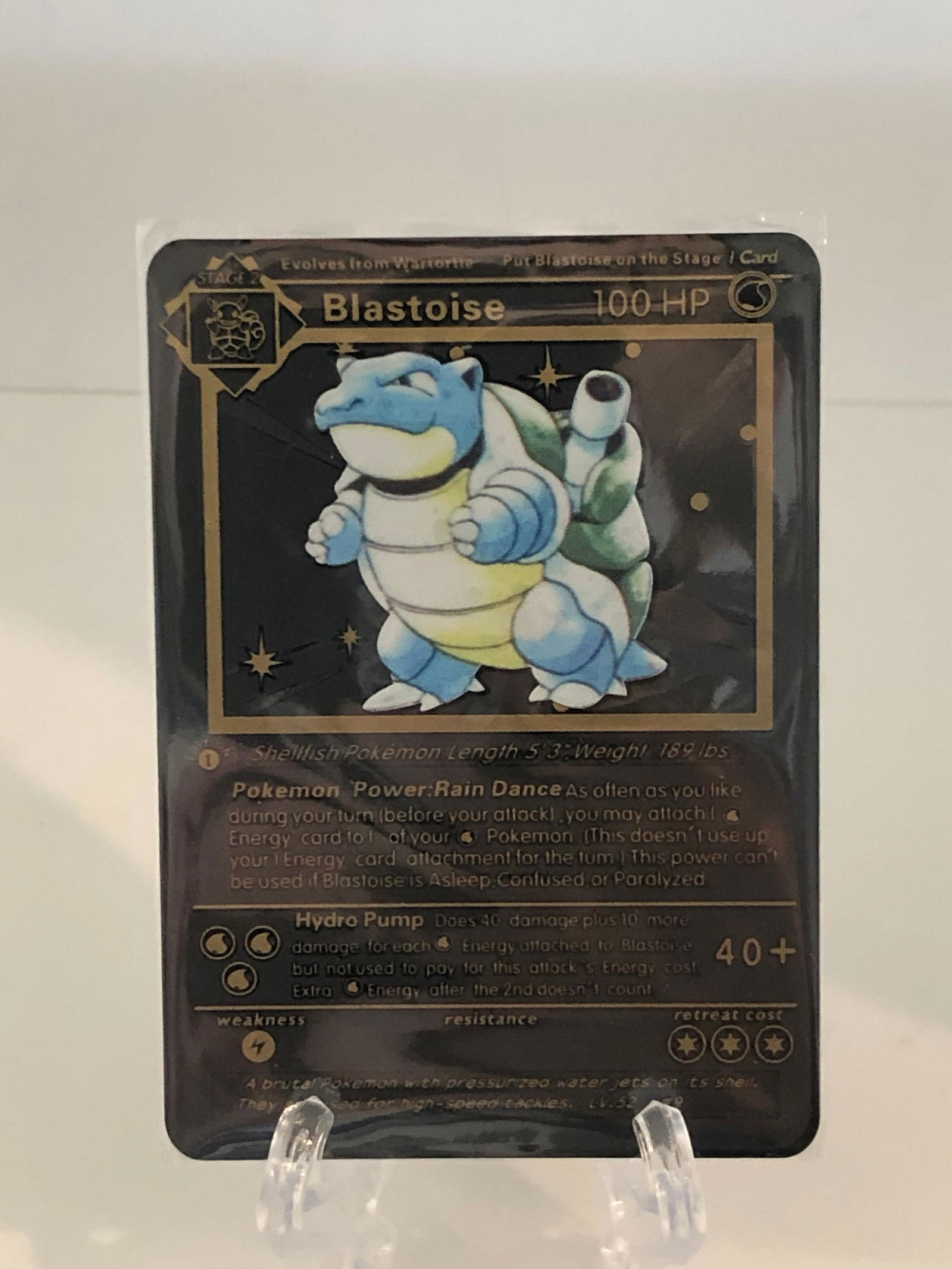 1st Edition Blastoise Custom Made Pokemon Card (1 of 1)