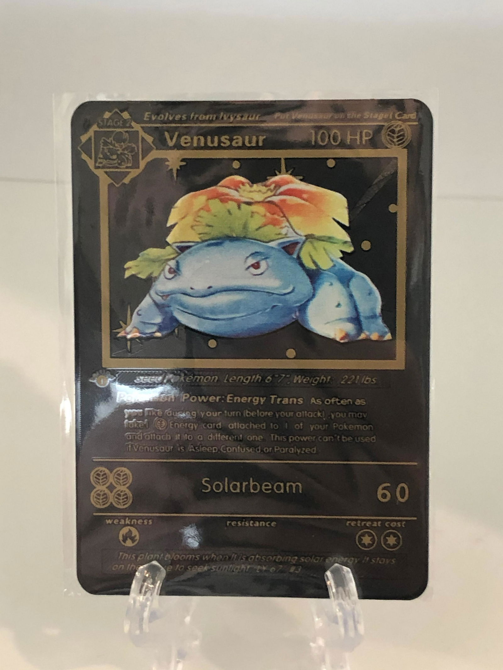 1st Edition Venusaur Custom Made Pokemon Card (1 of 1)