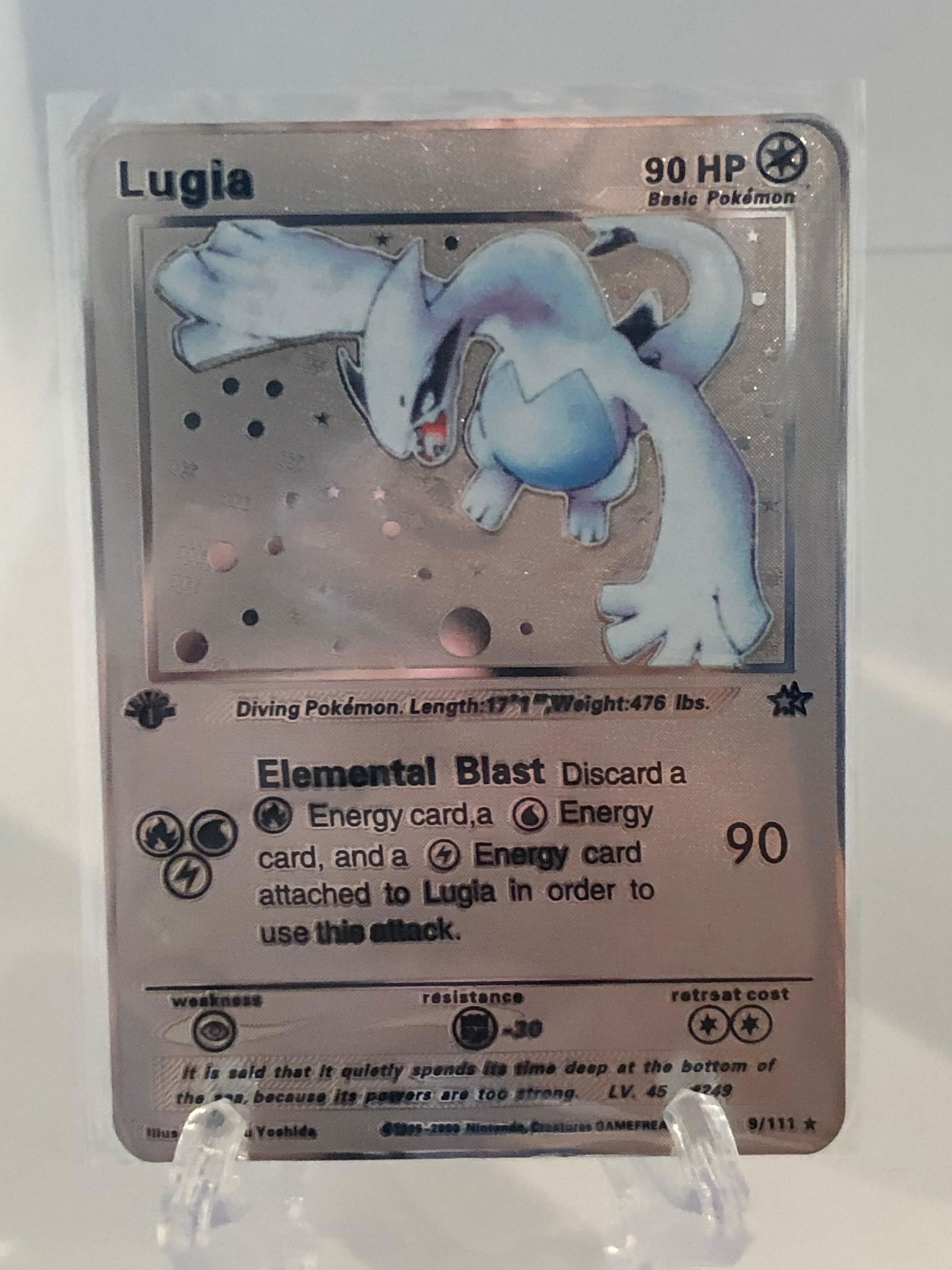 1st Edition Neo Genesis Lugia Custom Made Pokemon Card (1 of 1)