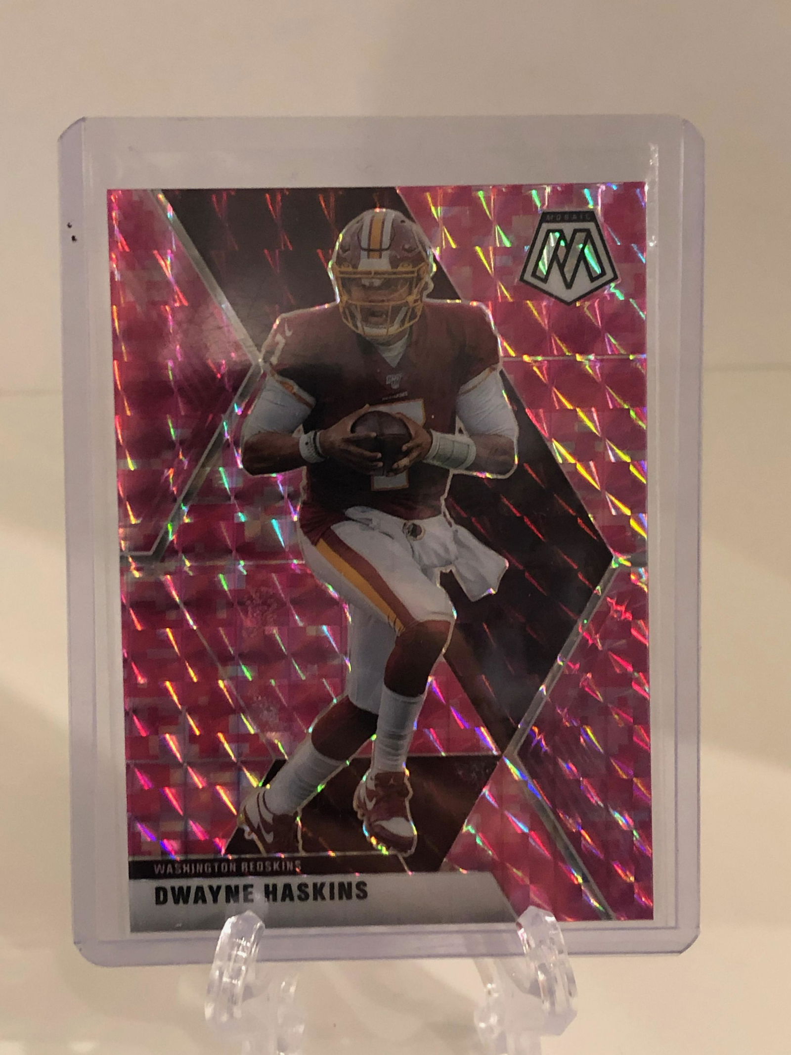 Dwayne Haskins Panini Mosaic Pink Prizm (1 of 1)