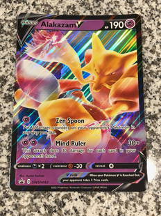 Alakazam V Jumbo Pokemon Card: Alakazam V Jumbo Pokemon Card