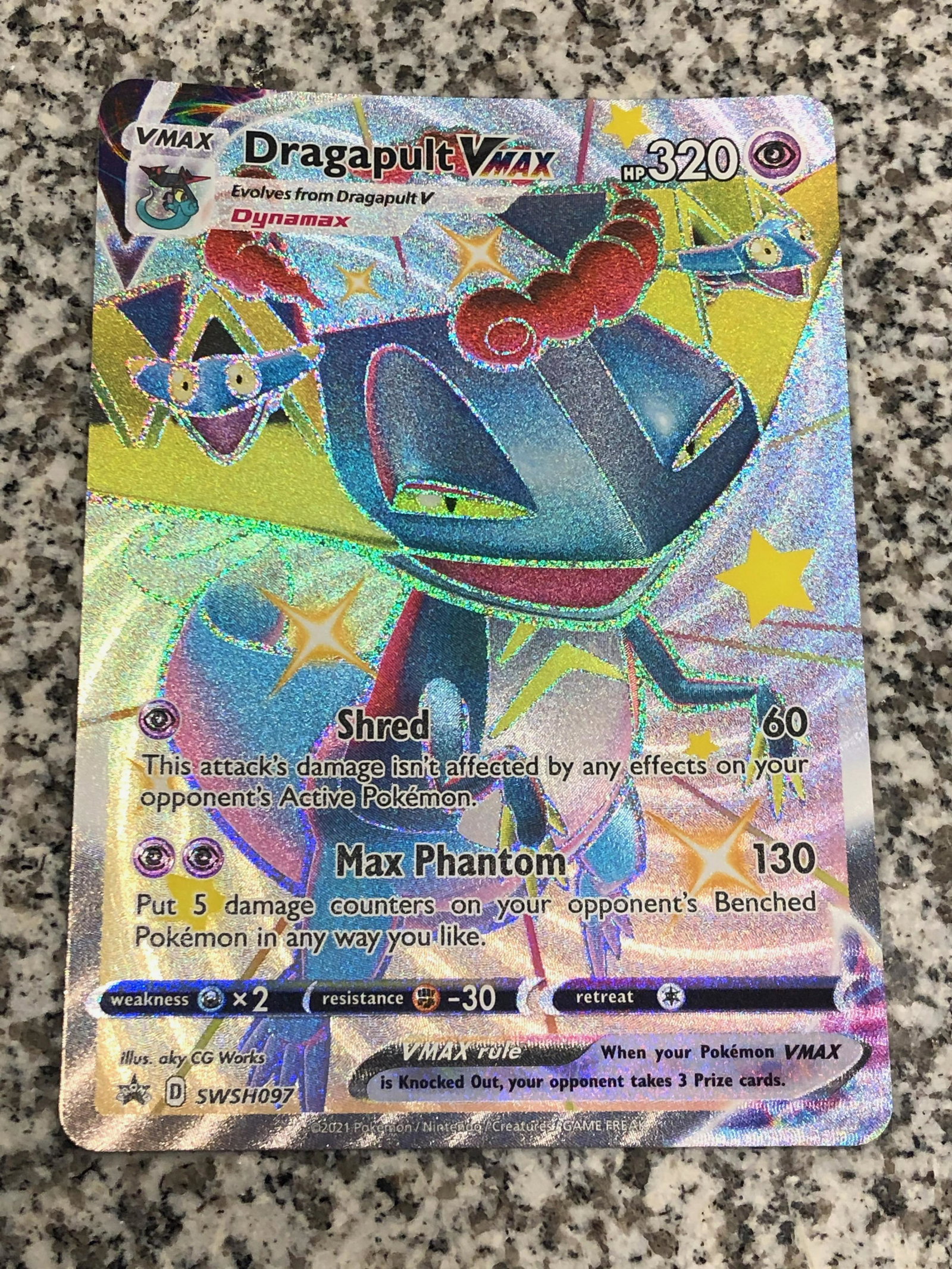 Dragapult VMAX Shiny Jumbo Pokemon Card: Dragapult VMAX Shiny Jumbo Pokemon Card