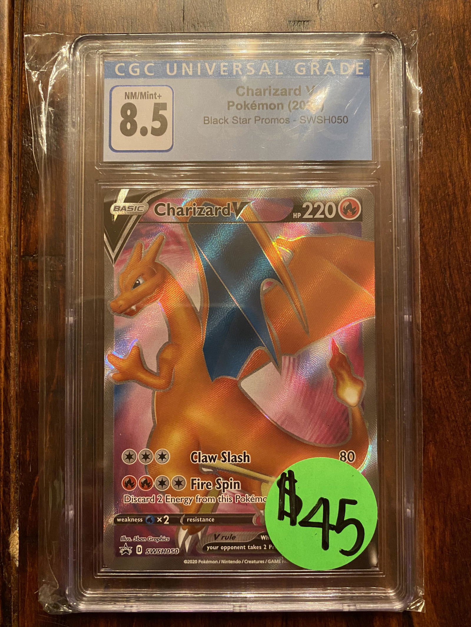 Charizard V Black Star Promo CGC 8.5 (1 of 1)