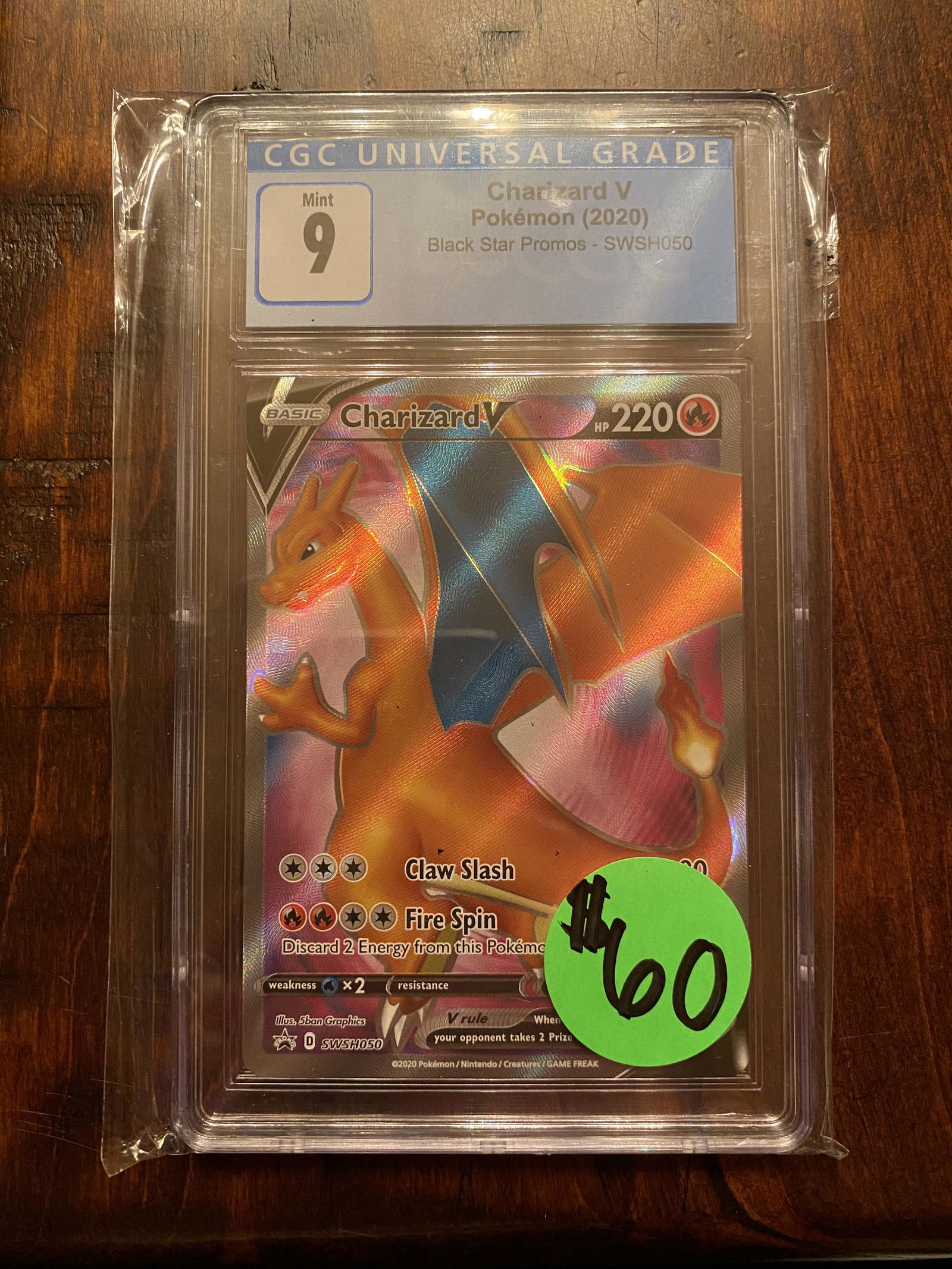 Charizard V Black Star Promo CGC 9 (1 of 1)