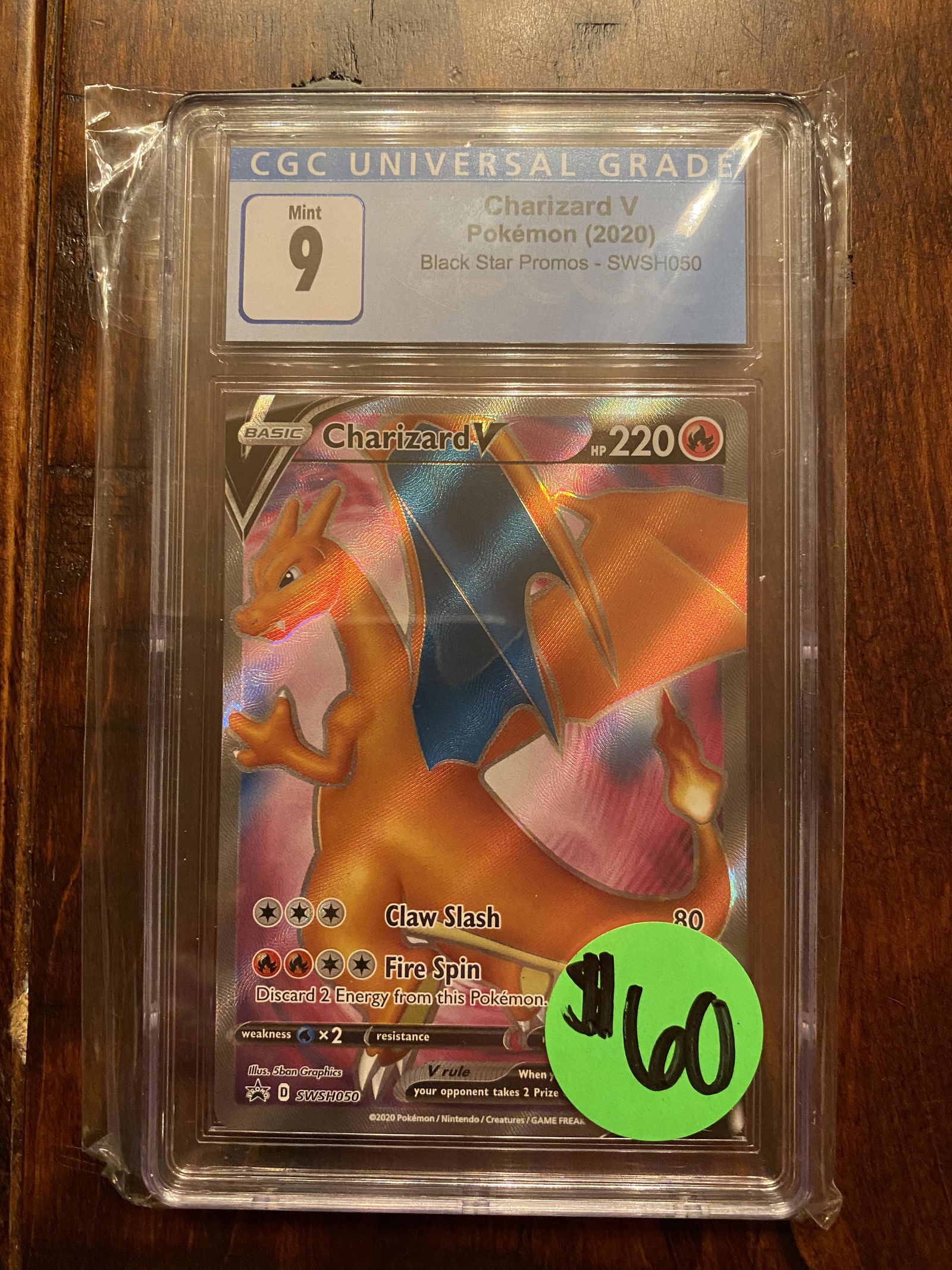 Charizard V Black Star Promo CGC 9 (1 of 1)