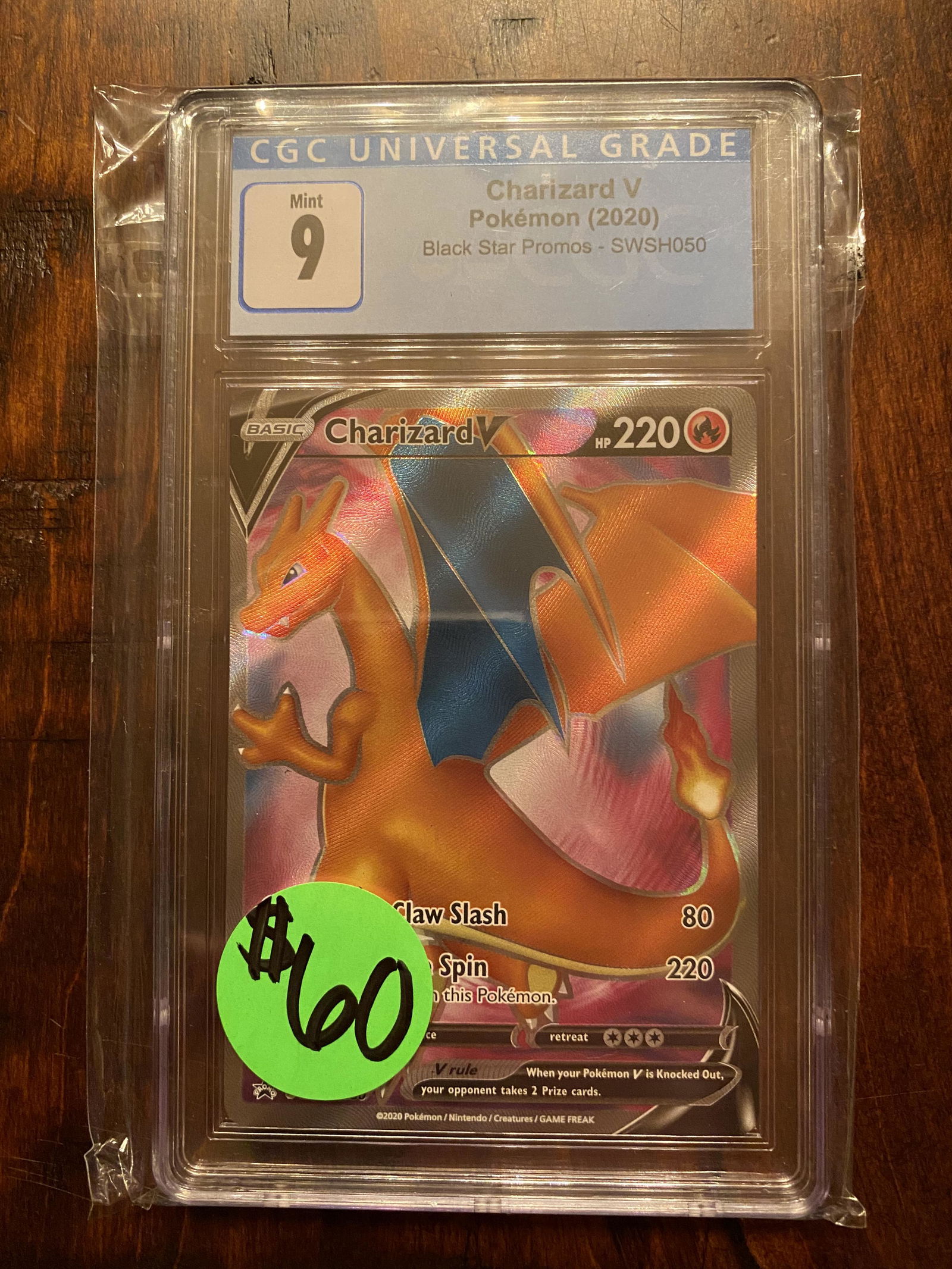 Charizard V Black Star Promo CGC 9 (1 of 1)