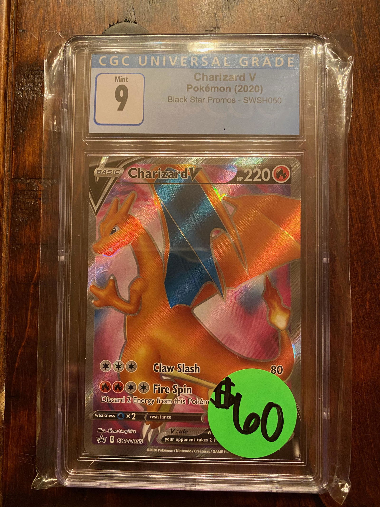 Charizard V Black Star Promo CGC 9 (1 of 1)