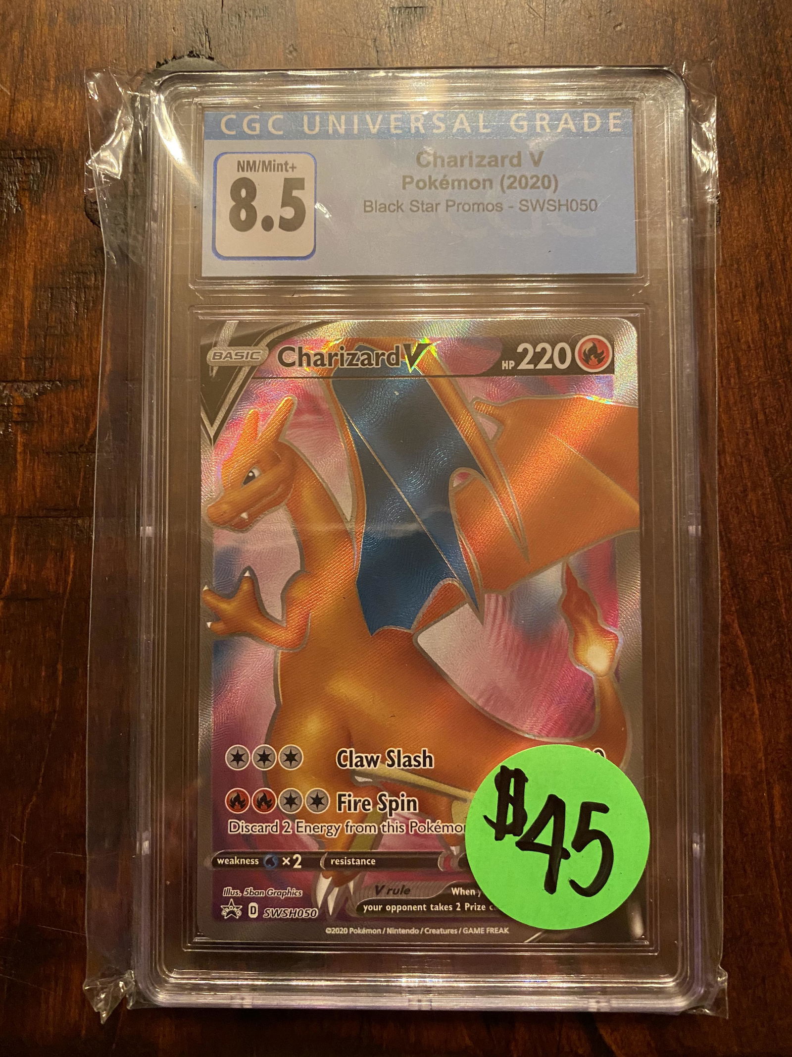 Charizard V Black Star Promo CGC 8.5 (1 of 1)