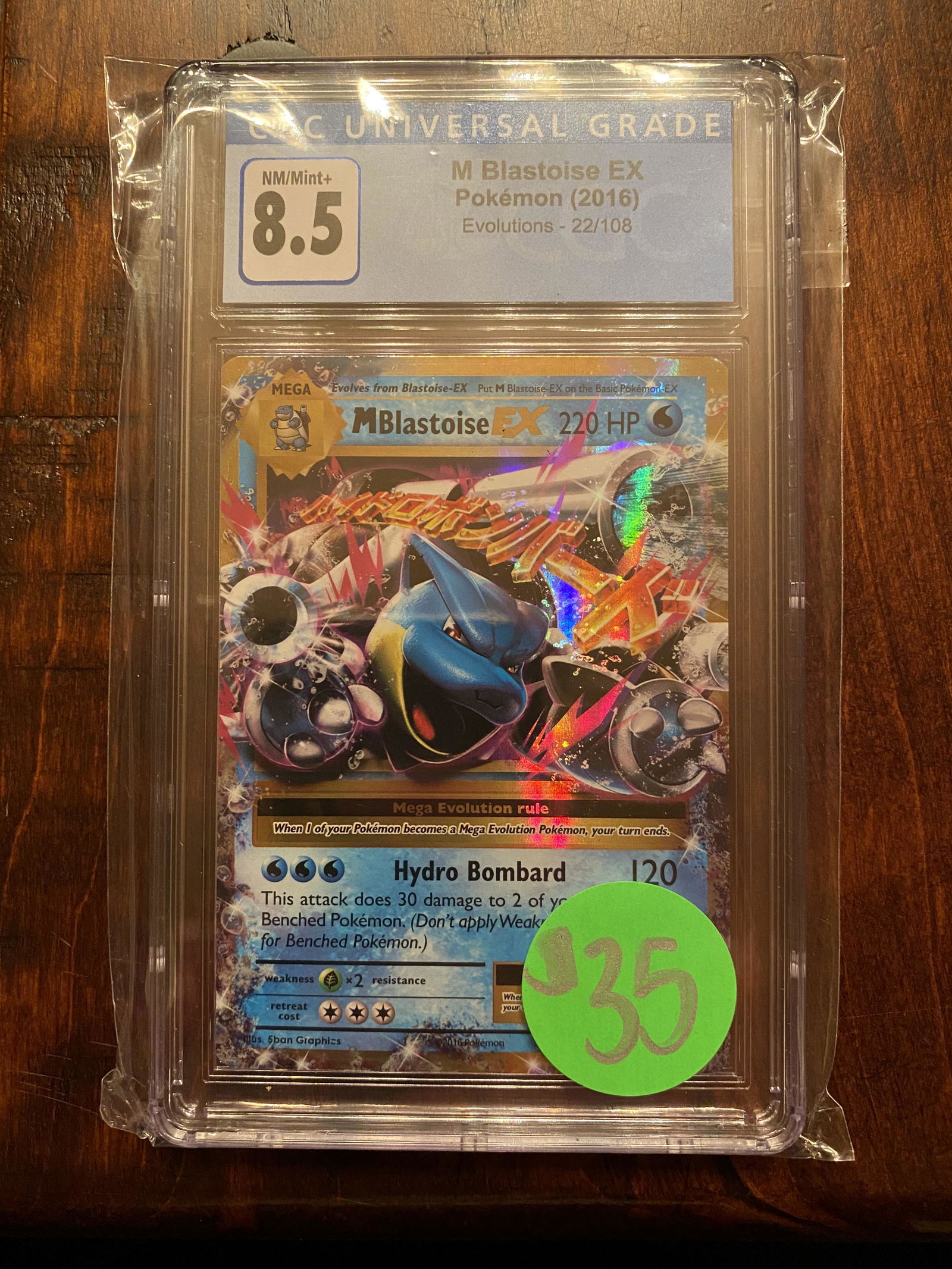 XY Evolutions M Blastoise EX CGC 8.5 (1 of 1)