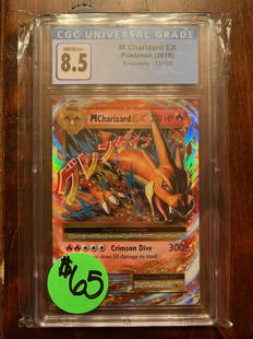 XY Evolution M Charizard EX CGC 8.5: CGC Graded Pokemon Card