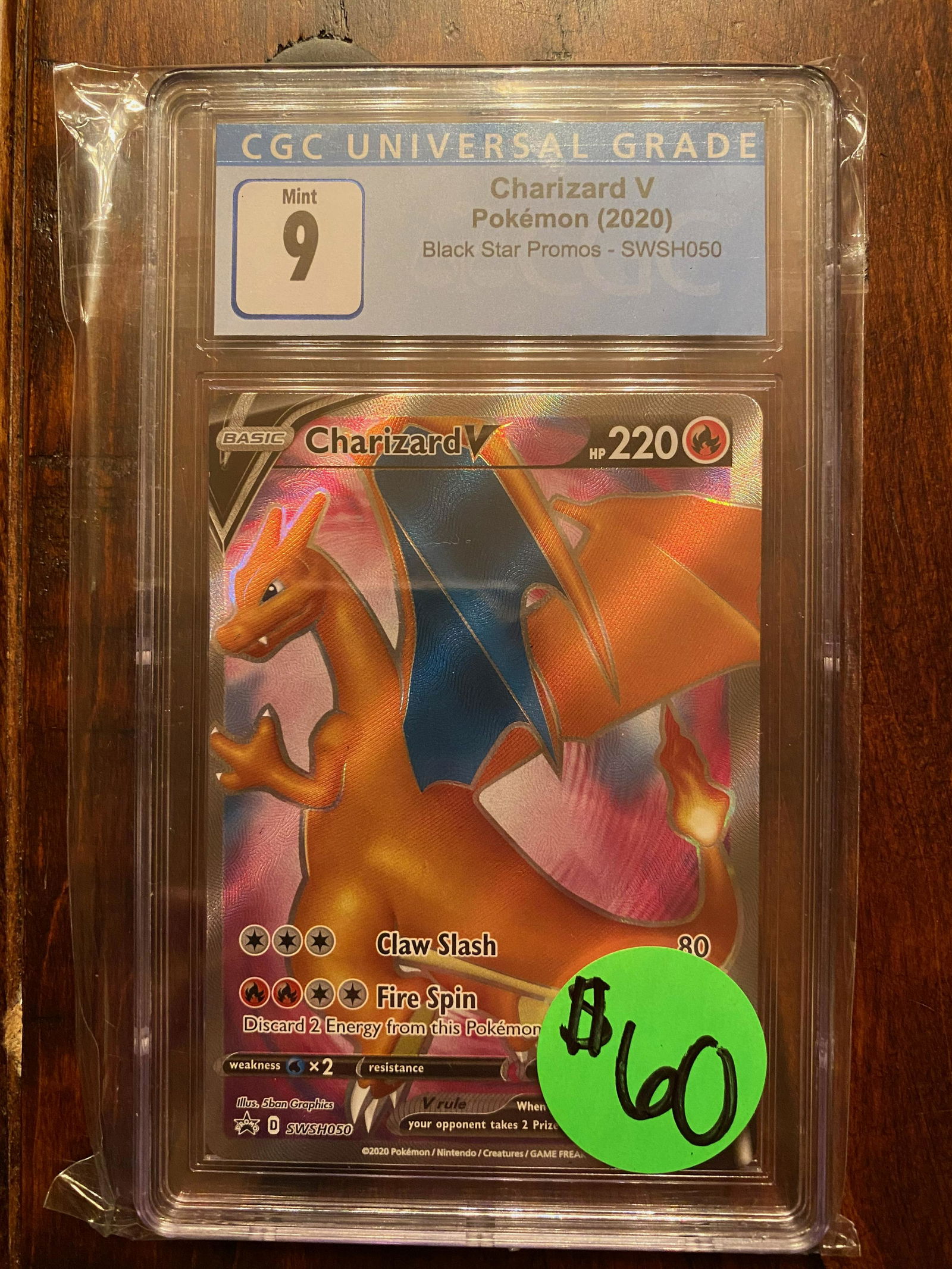 Charizard V Black Star Promo CGC 9 (1 of 1)