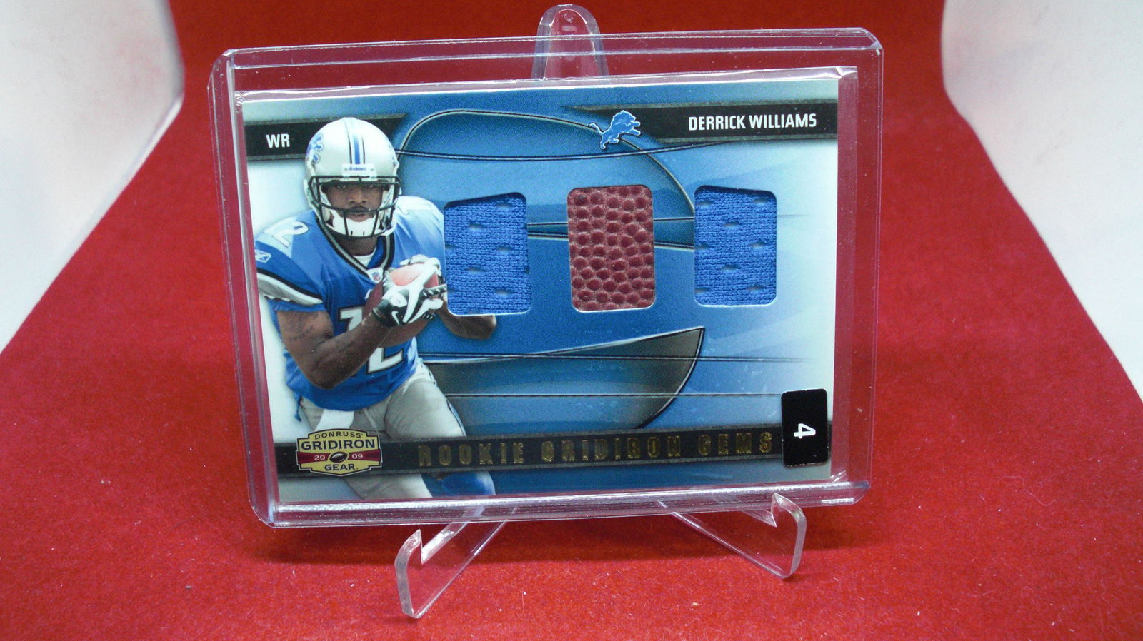 derrick williams rookie grideron jersey gems #19/50 (1 of 1)